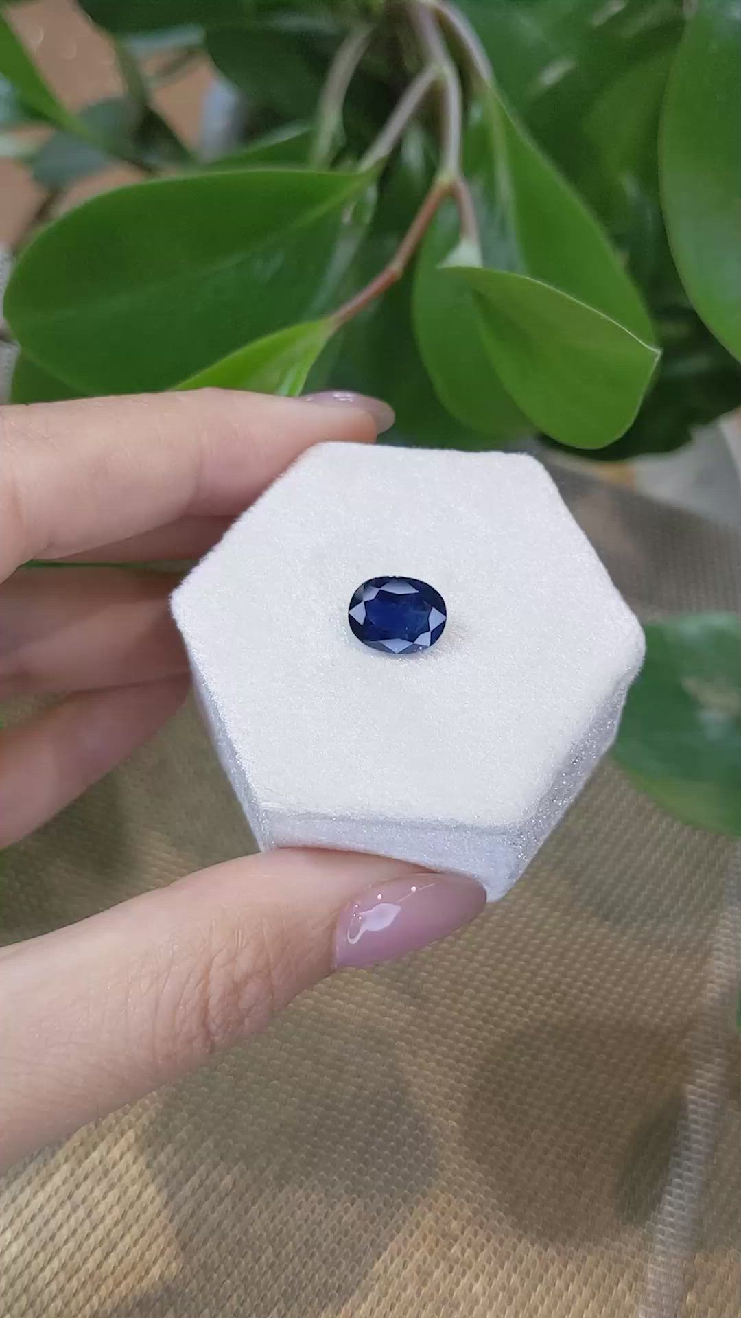 3.79 Ct. Blue Sapphire from Thailand Size Video