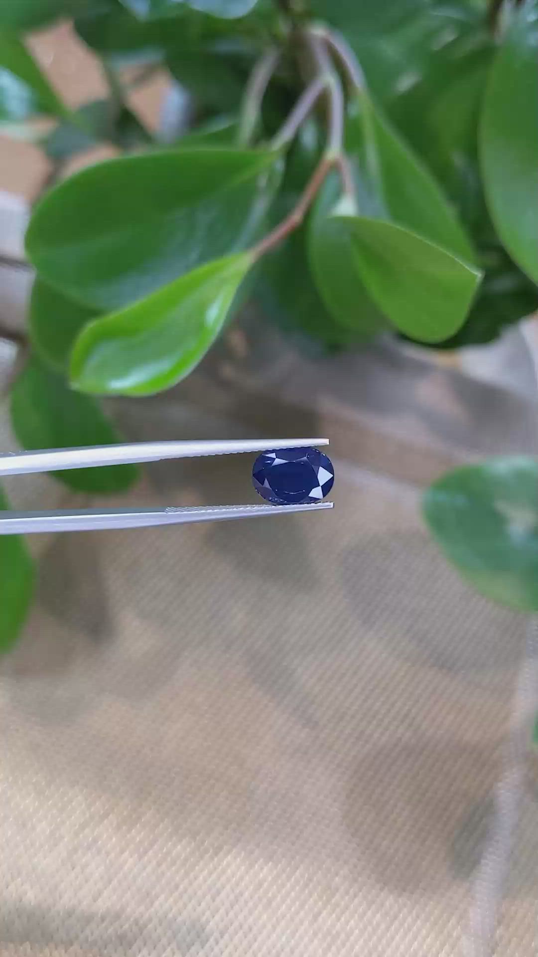 2.73 Ct. Blue Sapphire from Thailand Size Video