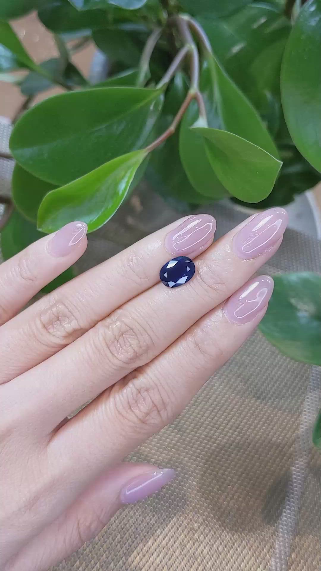 2.73 Ct. Blue Sapphire from Thailand Size Video