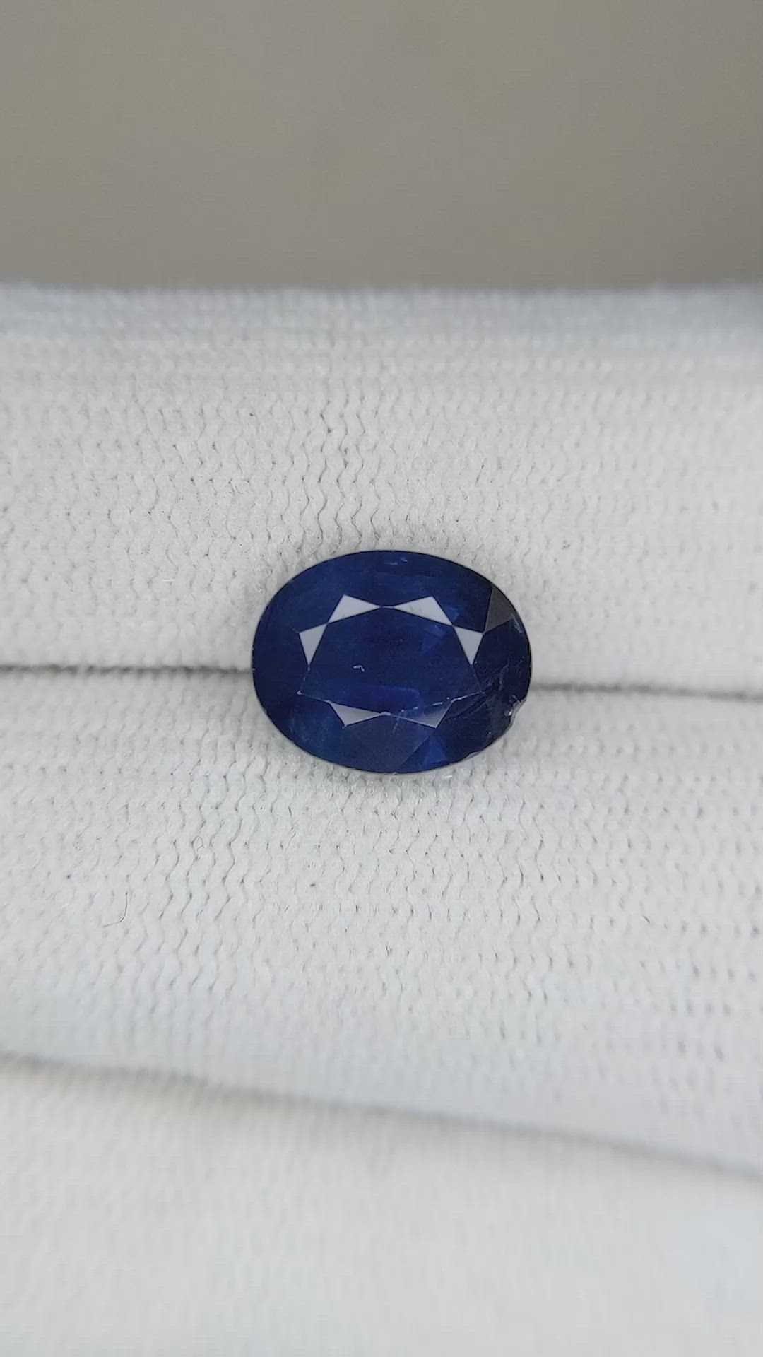 3.49 Ct. Blue Sapphire from Thailand Size Video