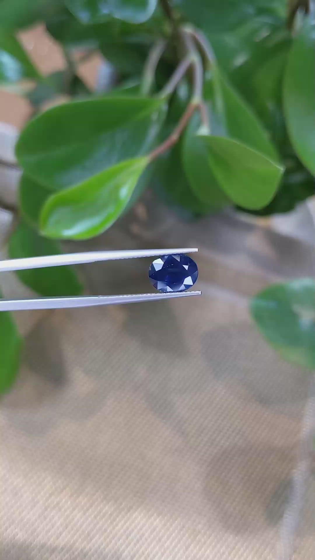 3.49 Ct. Blue Sapphire from Thailand Size Video
