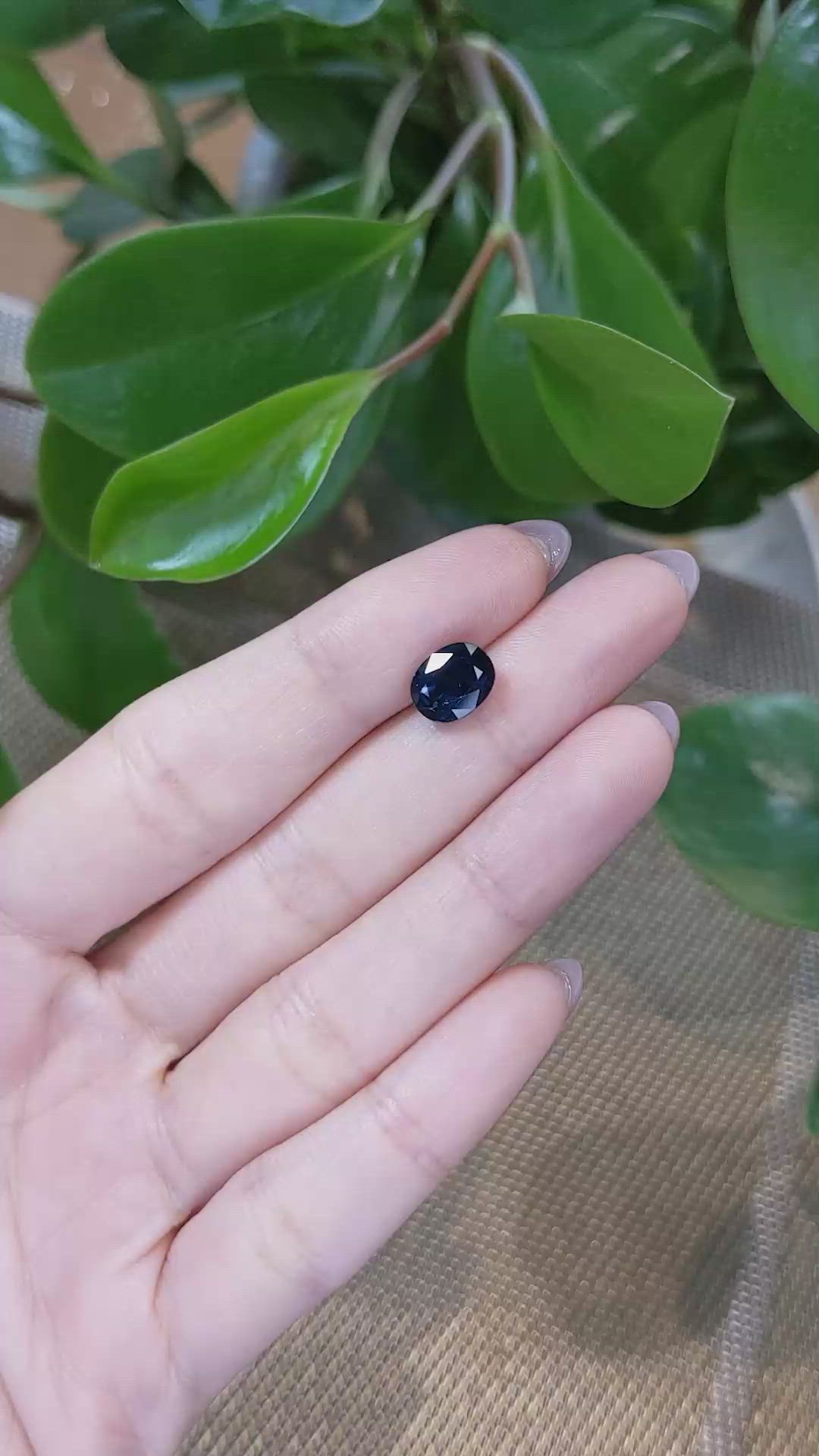 3.26 Ct. Blue Sapphire from Thailand Size Video
