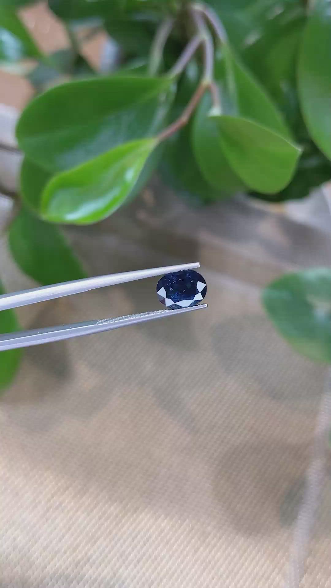 3.26 Ct. Blue Sapphire from Thailand Size Video