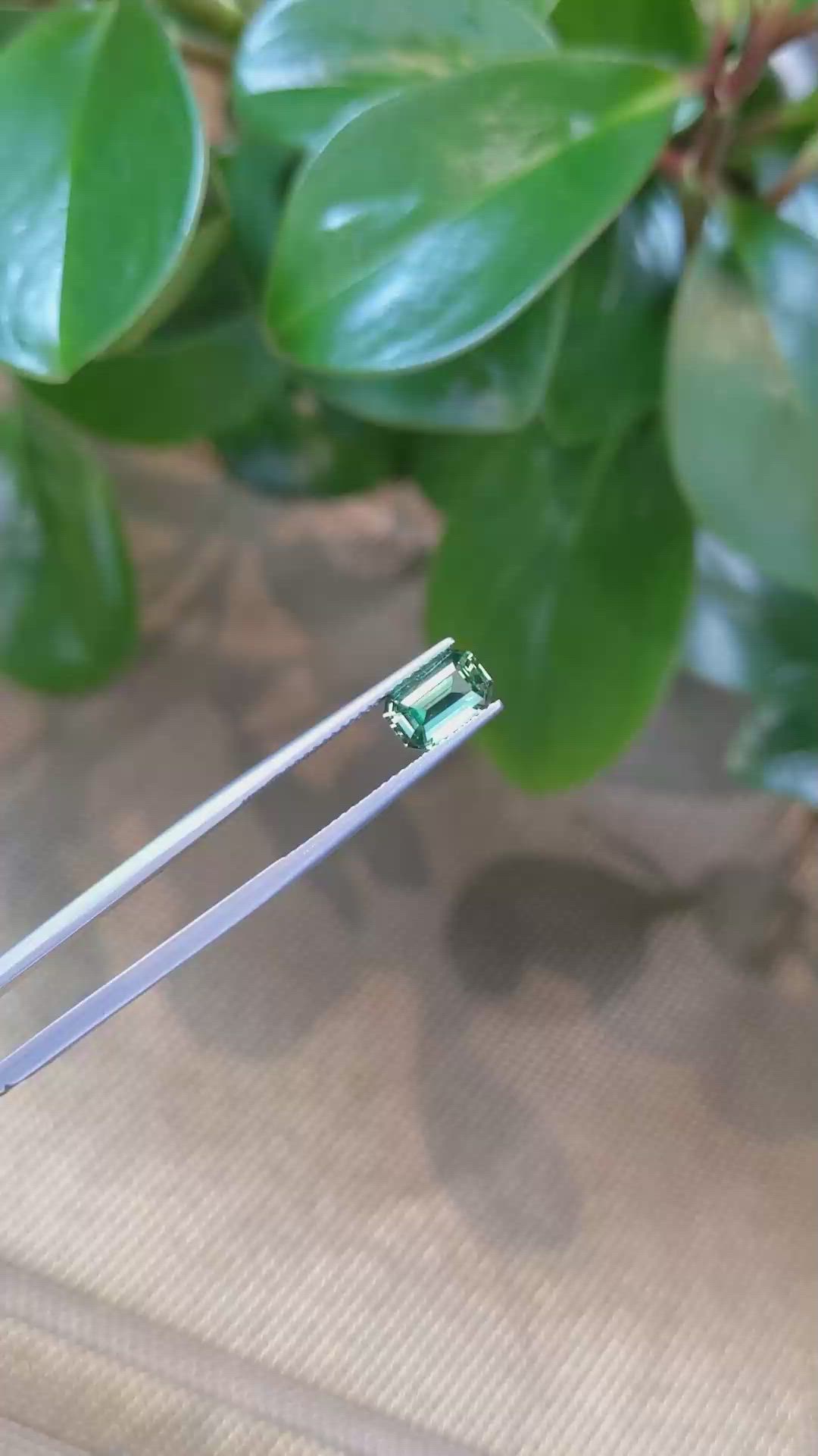 1.68 Ct. Yellowish Green Sapphire from Madagascar Size Video