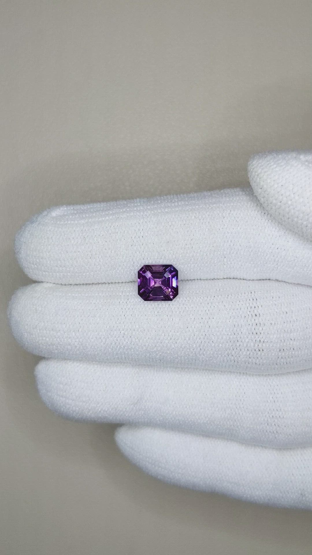 1.60 Ct. Purple Sapphire from Ceylon (Sri Lanka) Size Video