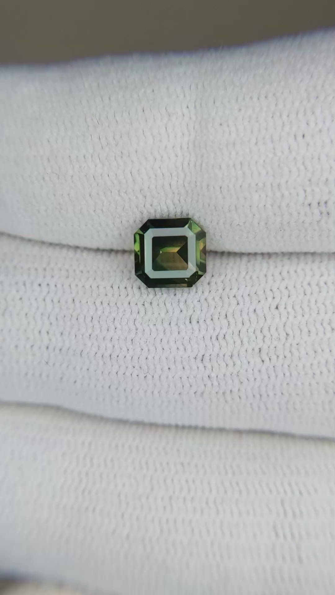 1.56 Ct. Yellowish Green Sapphire from Madagascar Size Video
