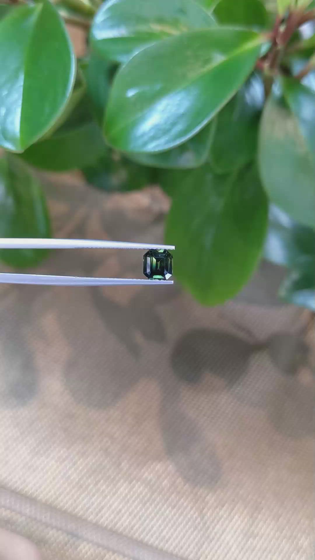 1.56 Ct. Yellowish Green Sapphire from Madagascar Size Video