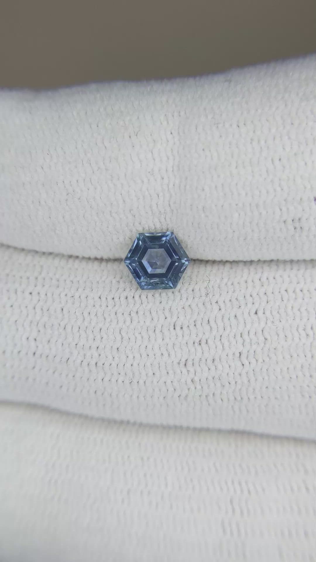 0.86 Ct. Blue Sapphire from Montana Size Video