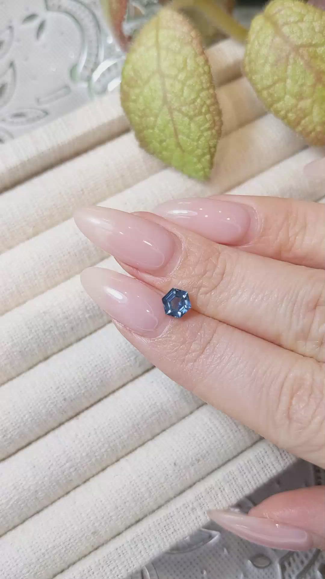 0.86 Ct. Blue Sapphire from Montana Size Video