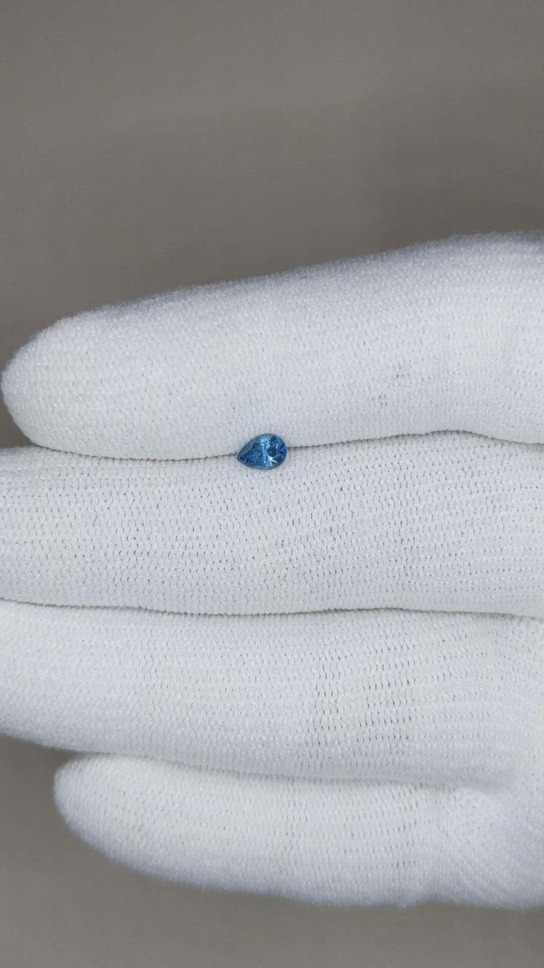 0.30 Ct. Blue Sapphire from Montana Size Video