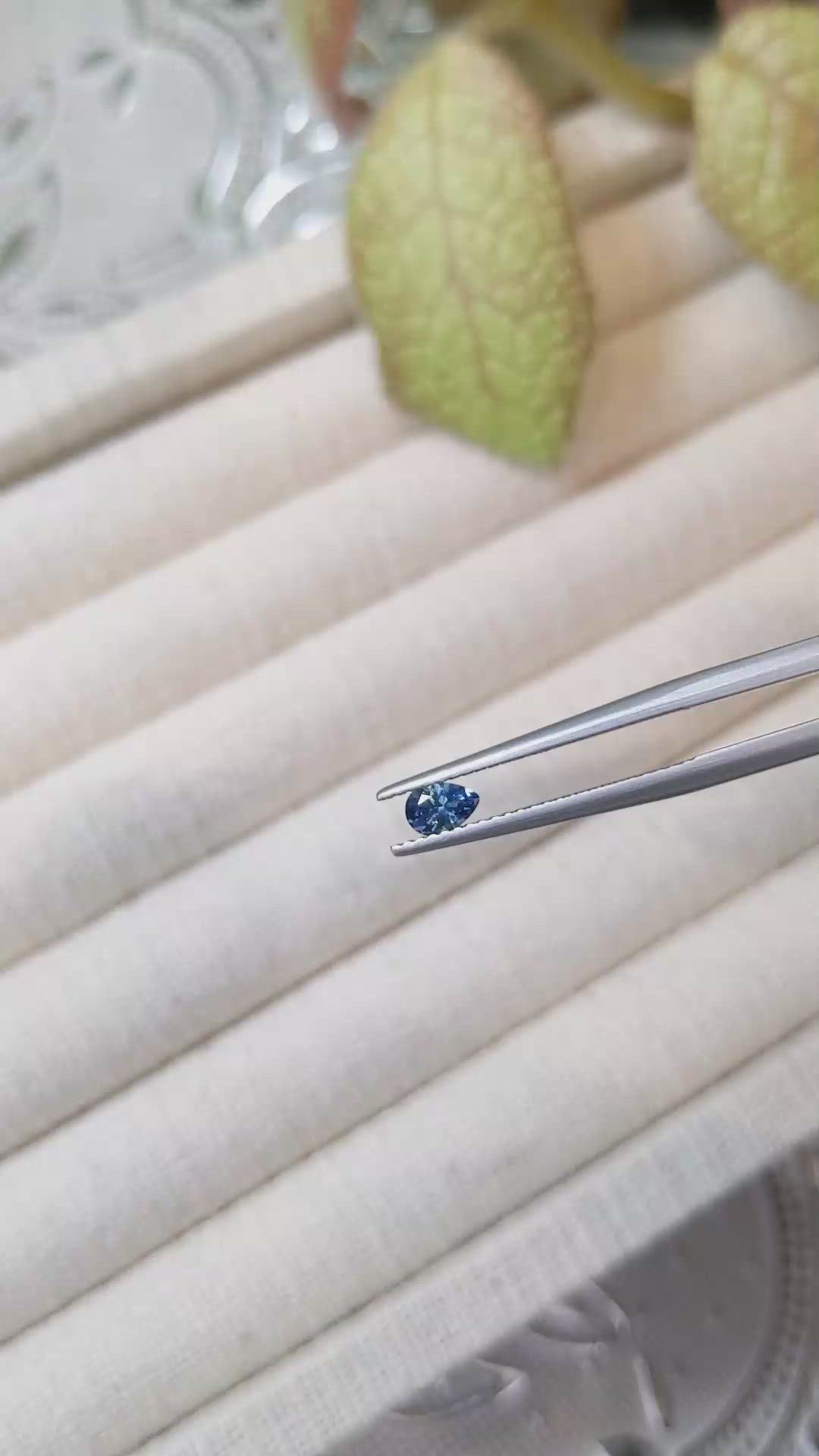 0.30 Ct. Blue Sapphire from Montana Size Video