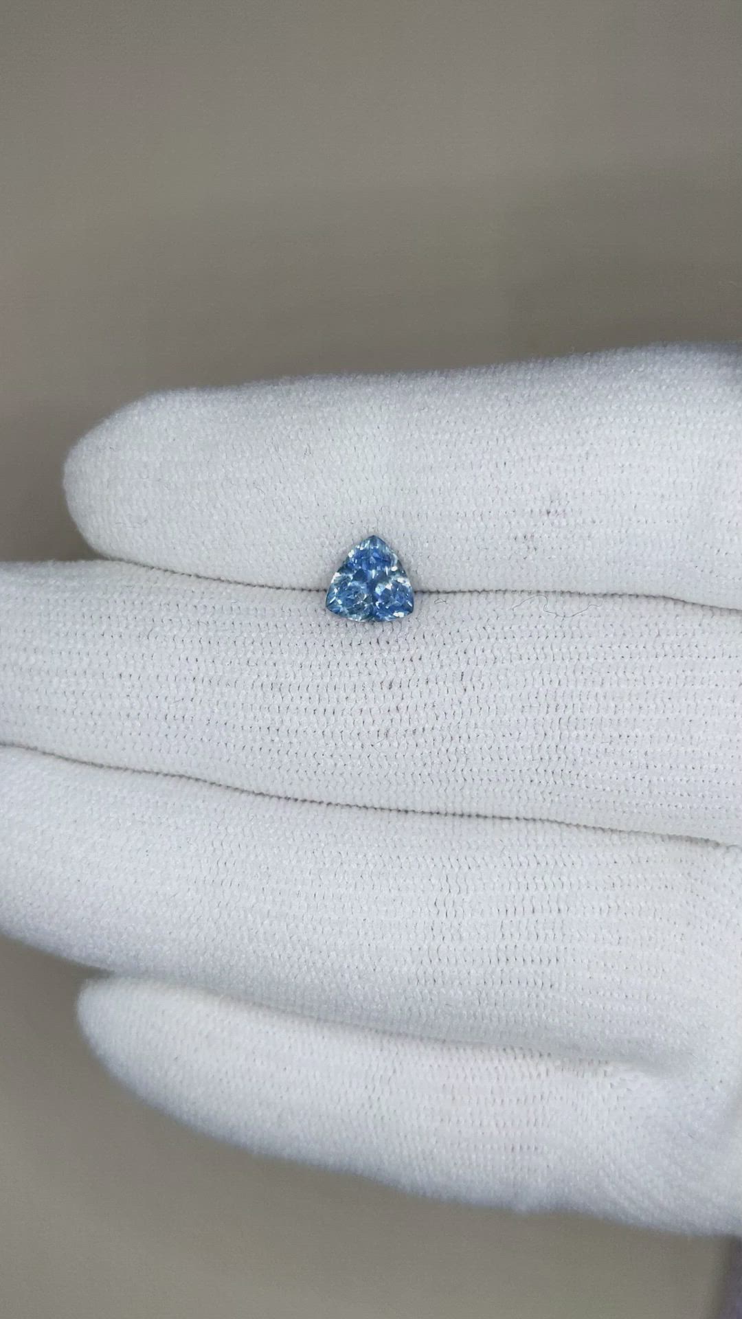 1.24 Ct. Greenish Blue Sapphire from Montana Size Video