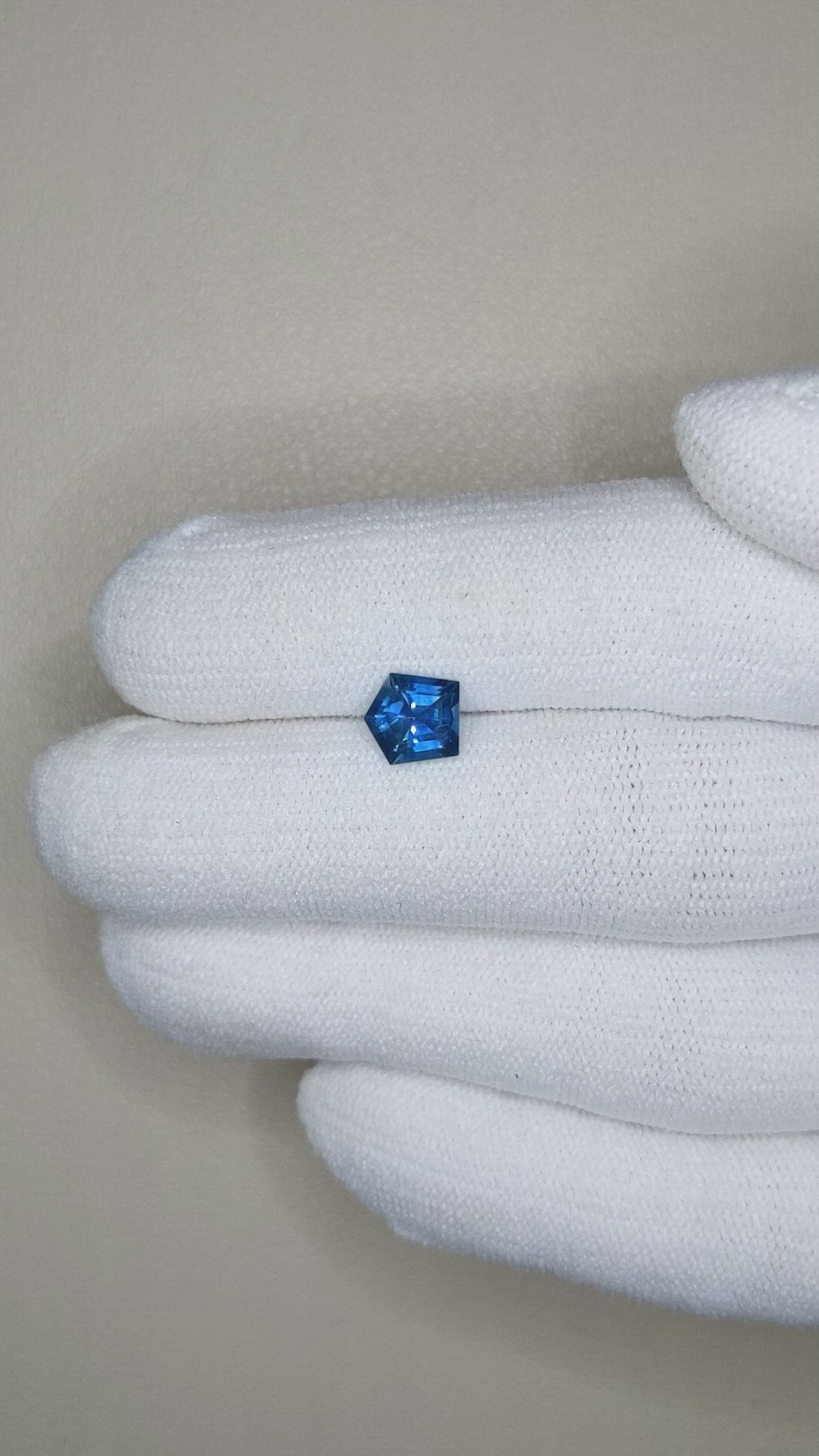 1.12 Ct. Blue Sapphire from Montana Size Video