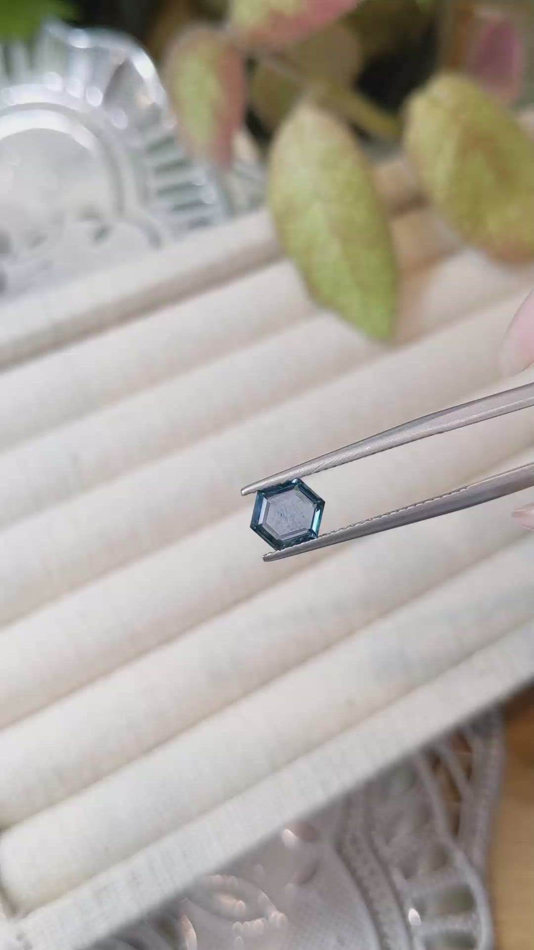1.45 Ct. Greenish Blue Sapphire from Montana Size Video
