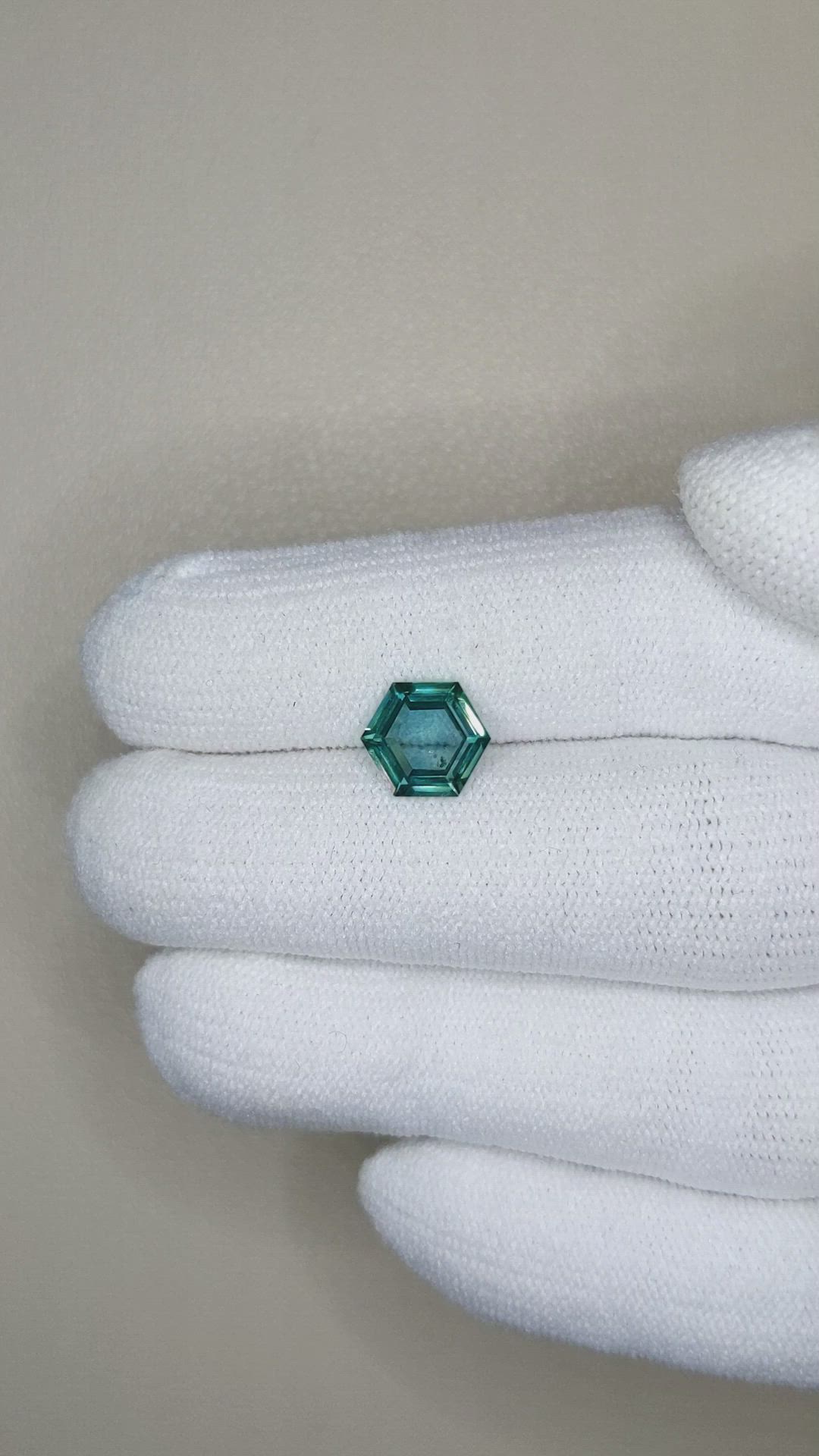 1.84 Ct. Bluish Green Sapphire from Montana Size Video
