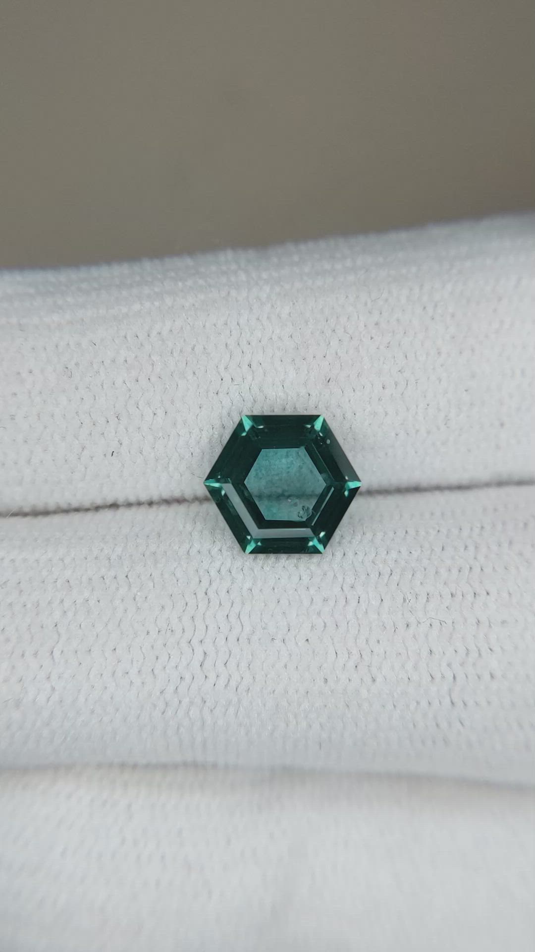 1.84 Ct. Bluish Green Sapphire from Montana Size Video