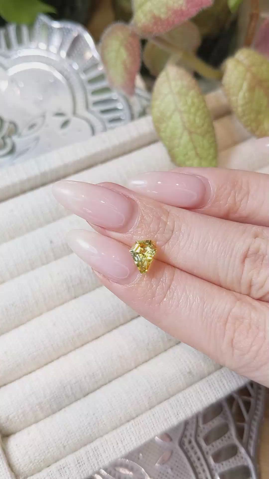 1.63 Ct. Yellow Sapphire from Montana Size Video