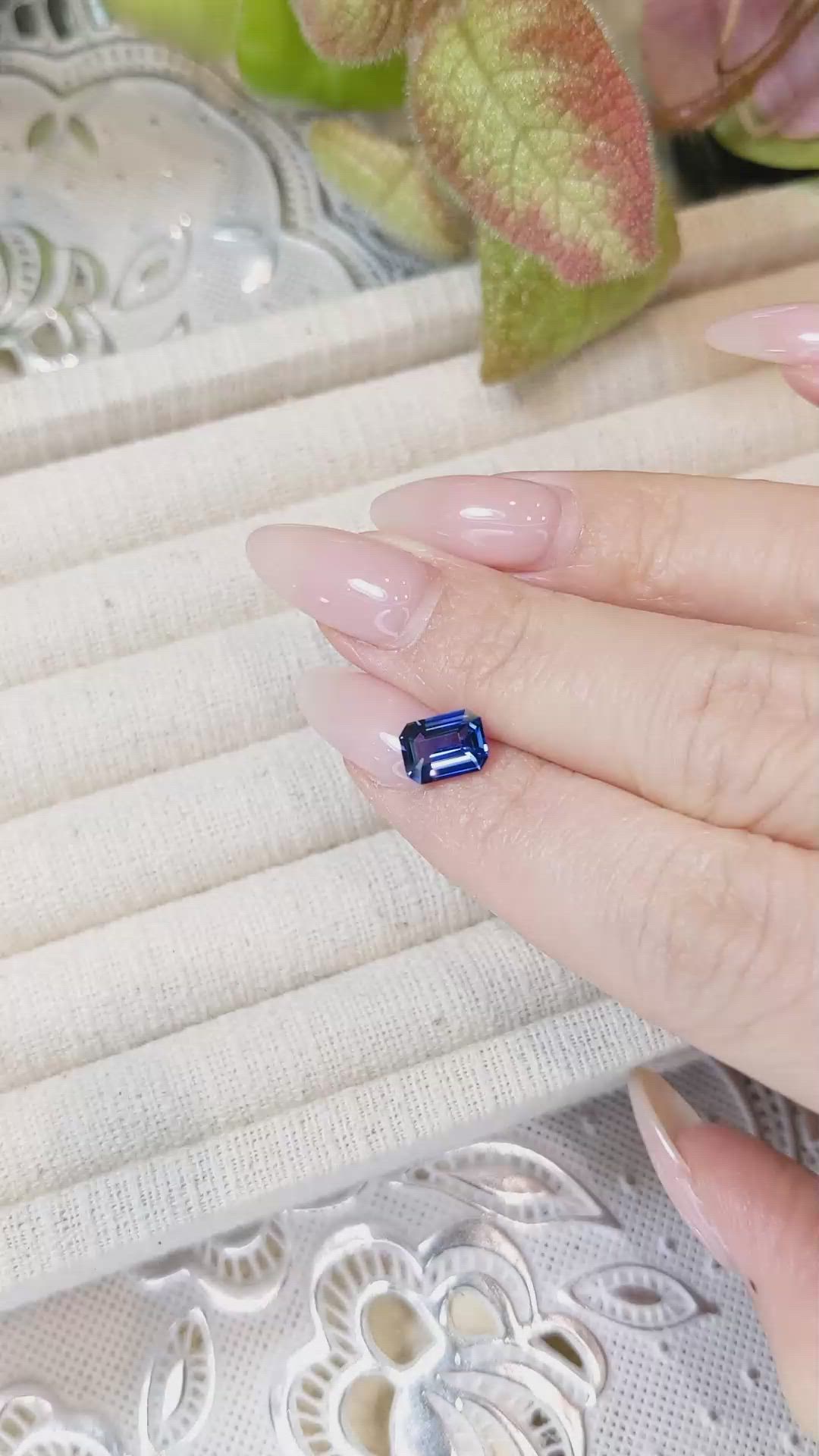 1.59 Ct. Blue Sapphire from Ceylon (Sri Lanka) Size Video