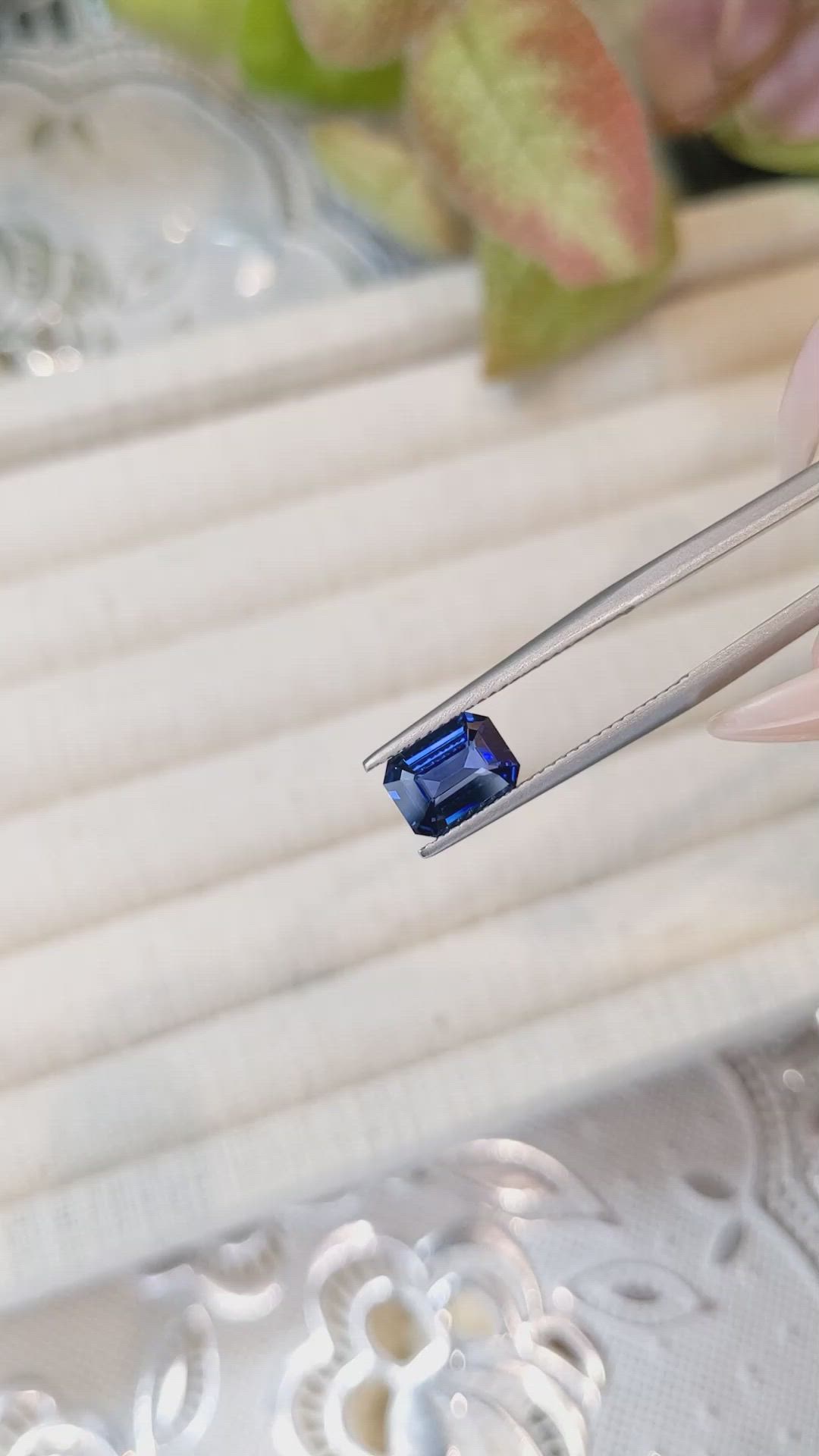 1.59 Ct. Blue Sapphire from Ceylon (Sri Lanka) Size Video