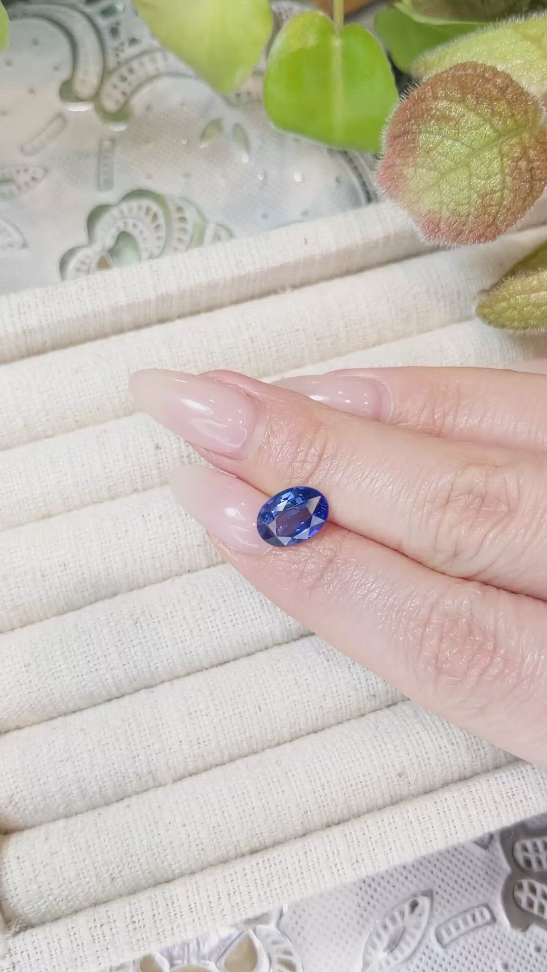 3.06 Ct. Blue Sapphire from Ceylon (Sri Lanka) Size Video