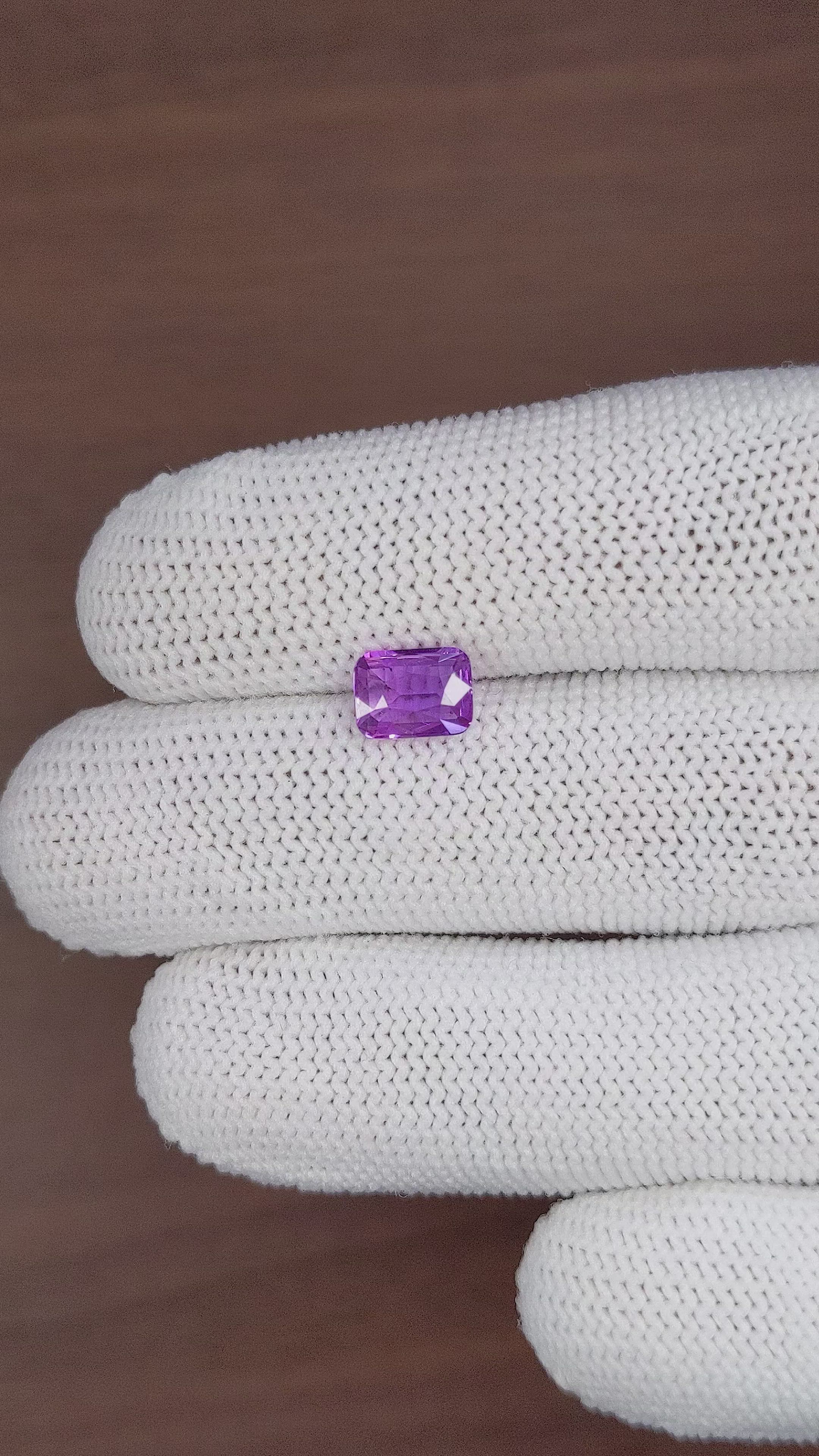 1.50 Ct. Violet Sapphire from Madagascar Size Video