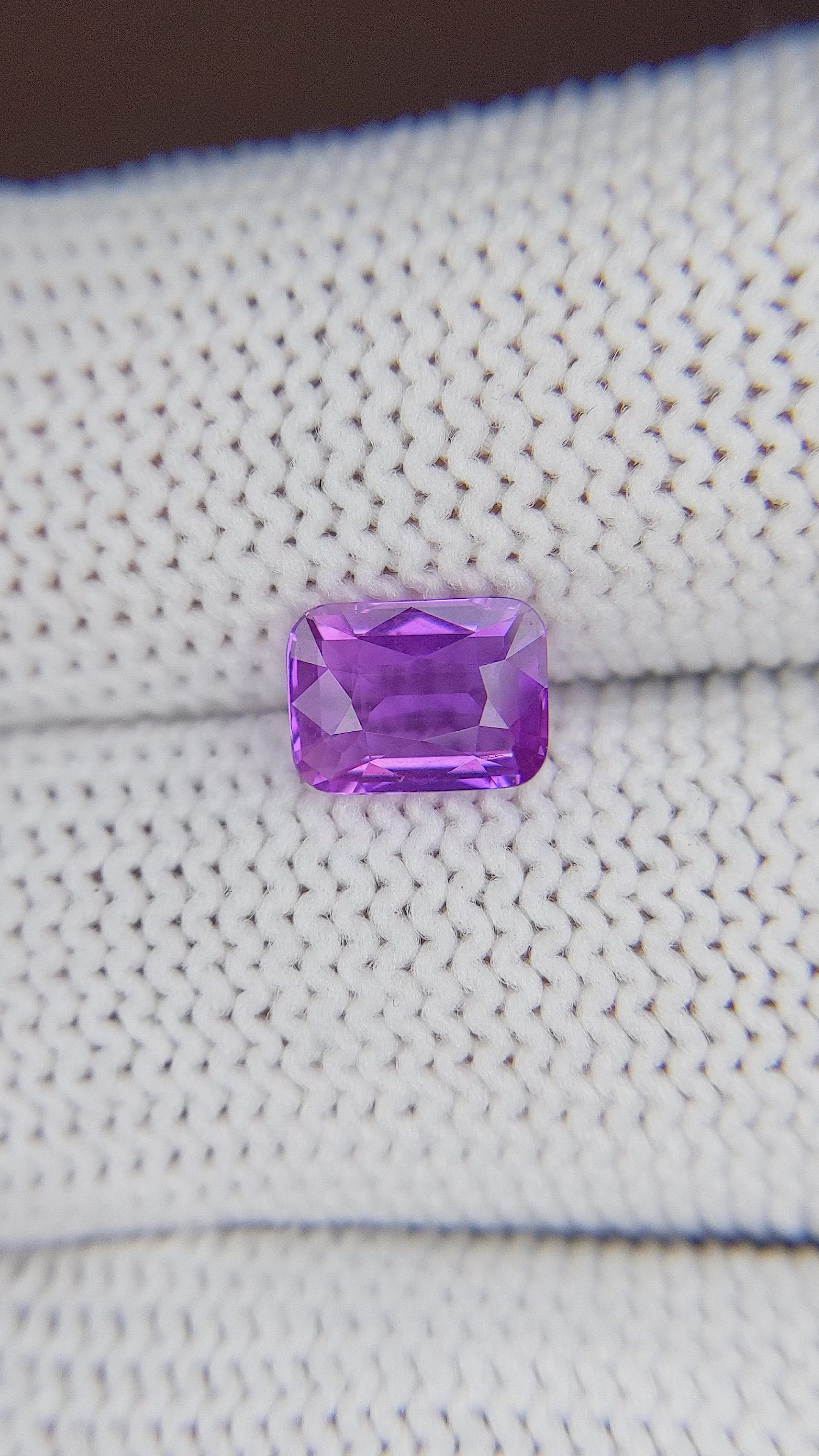 1.50 Ct. Violet Sapphire from Madagascar Size Video