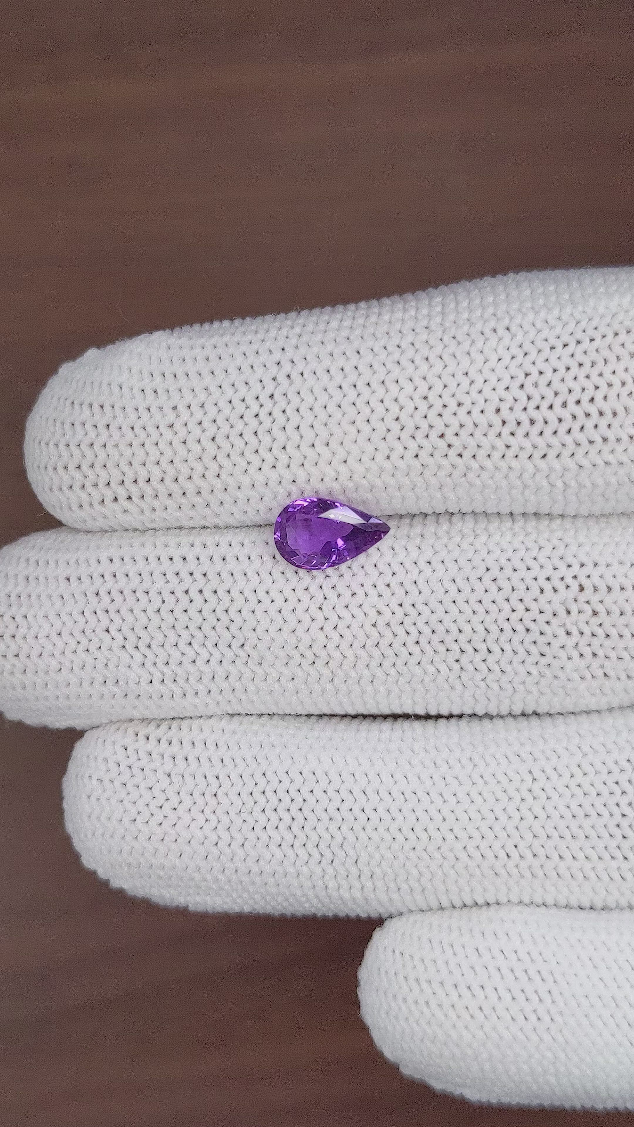 1.54 Ct. Purple Sapphire from Madagascar Size Video