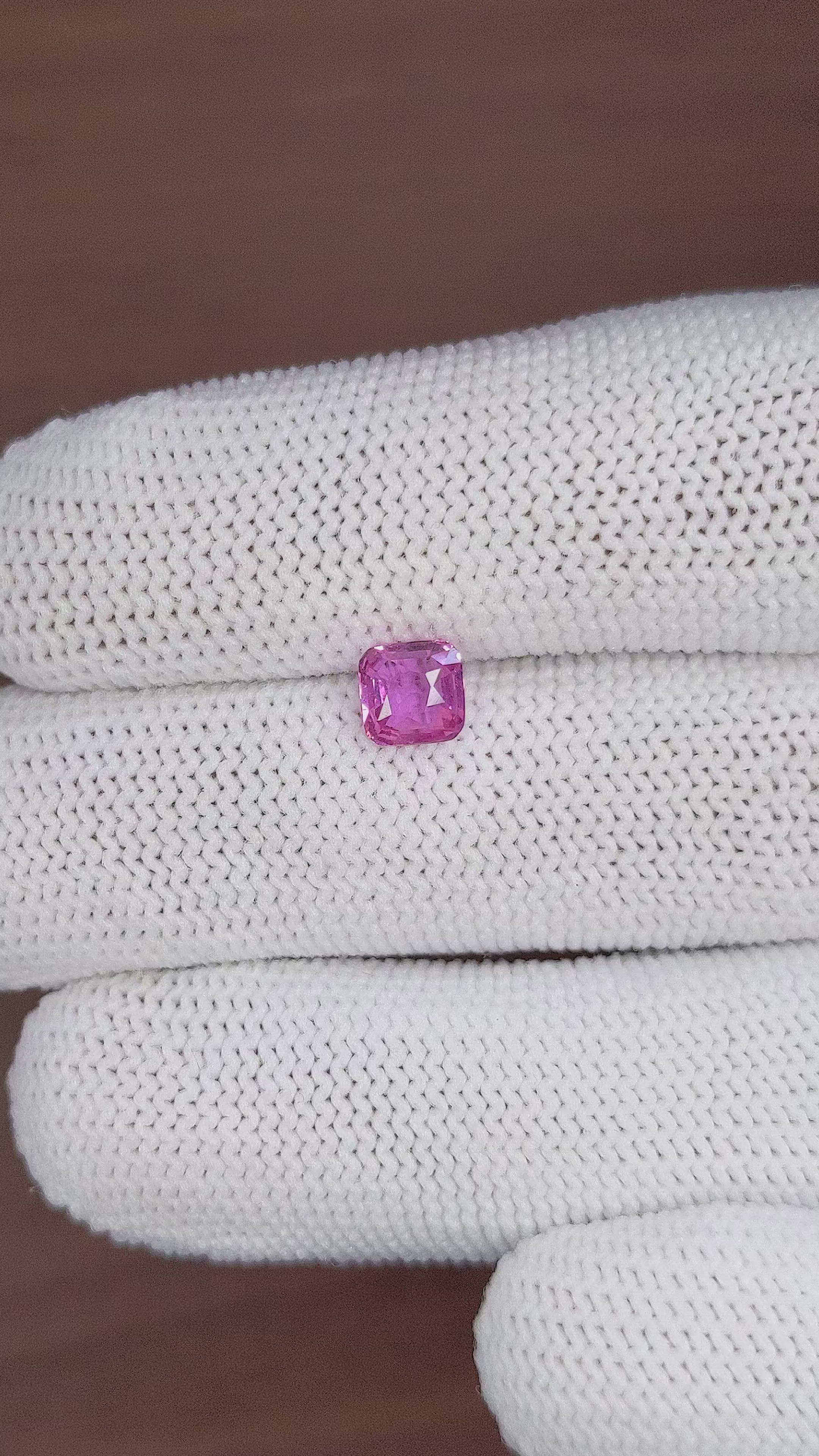 1.04 Ct. Pink Sapphire from Madagascar Size Video