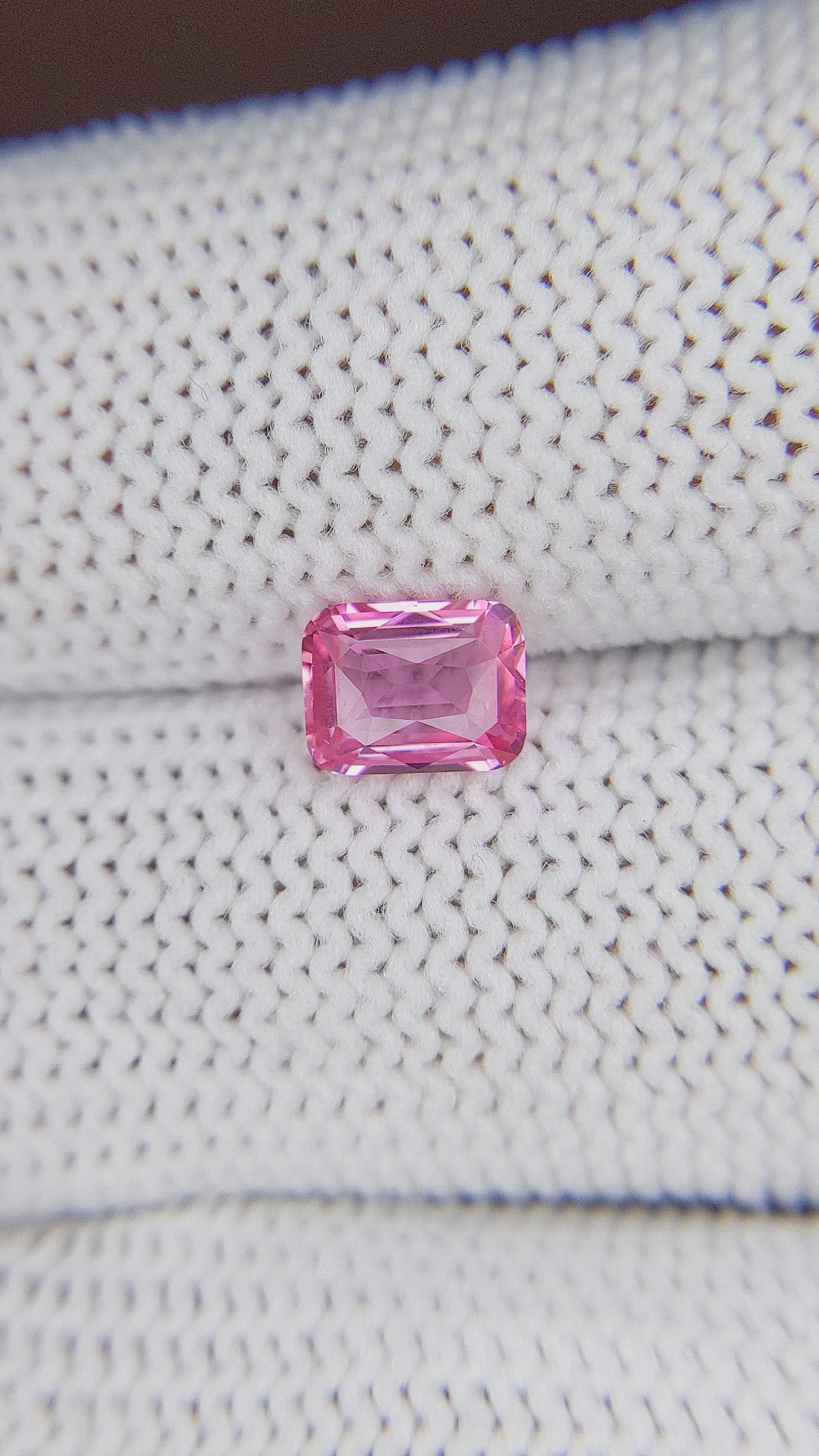 1.05 Ct. Pink Sapphire from Madagascar Size Video