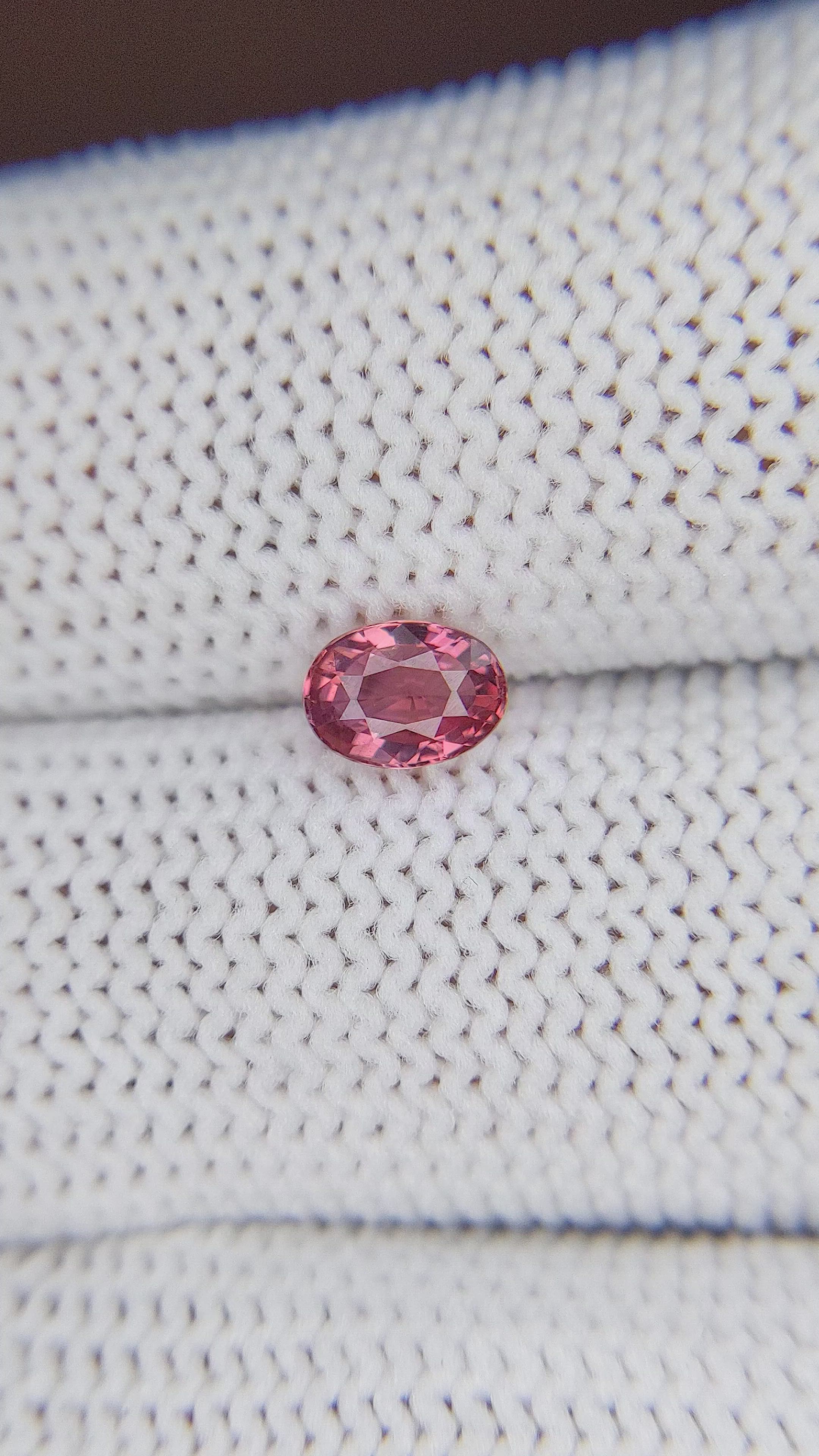 0.73 Ct. Padparadscha Sapphire from Madagascar Size Video