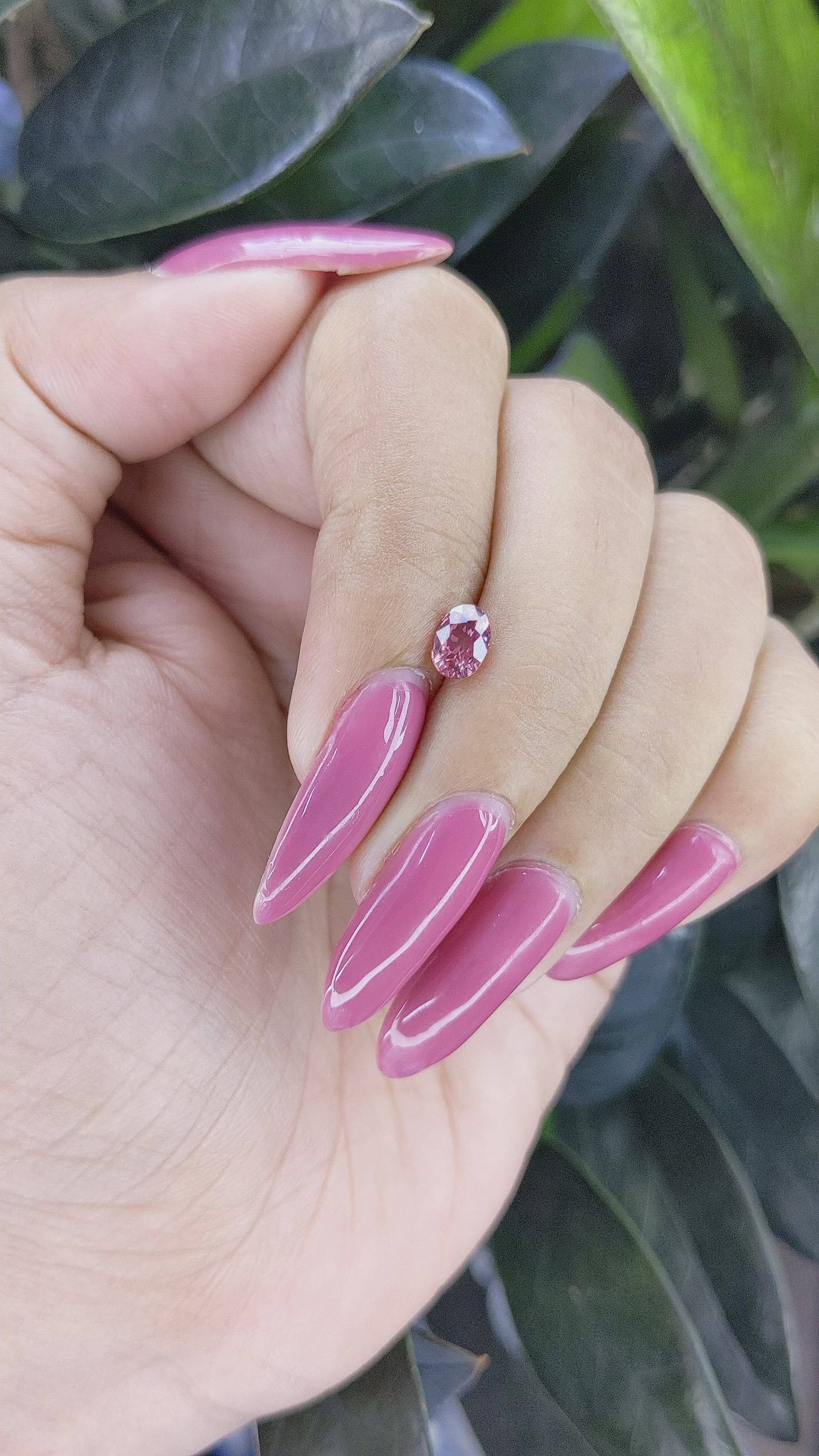 0.73 Ct. Padparadscha Sapphire from Madagascar Size Video