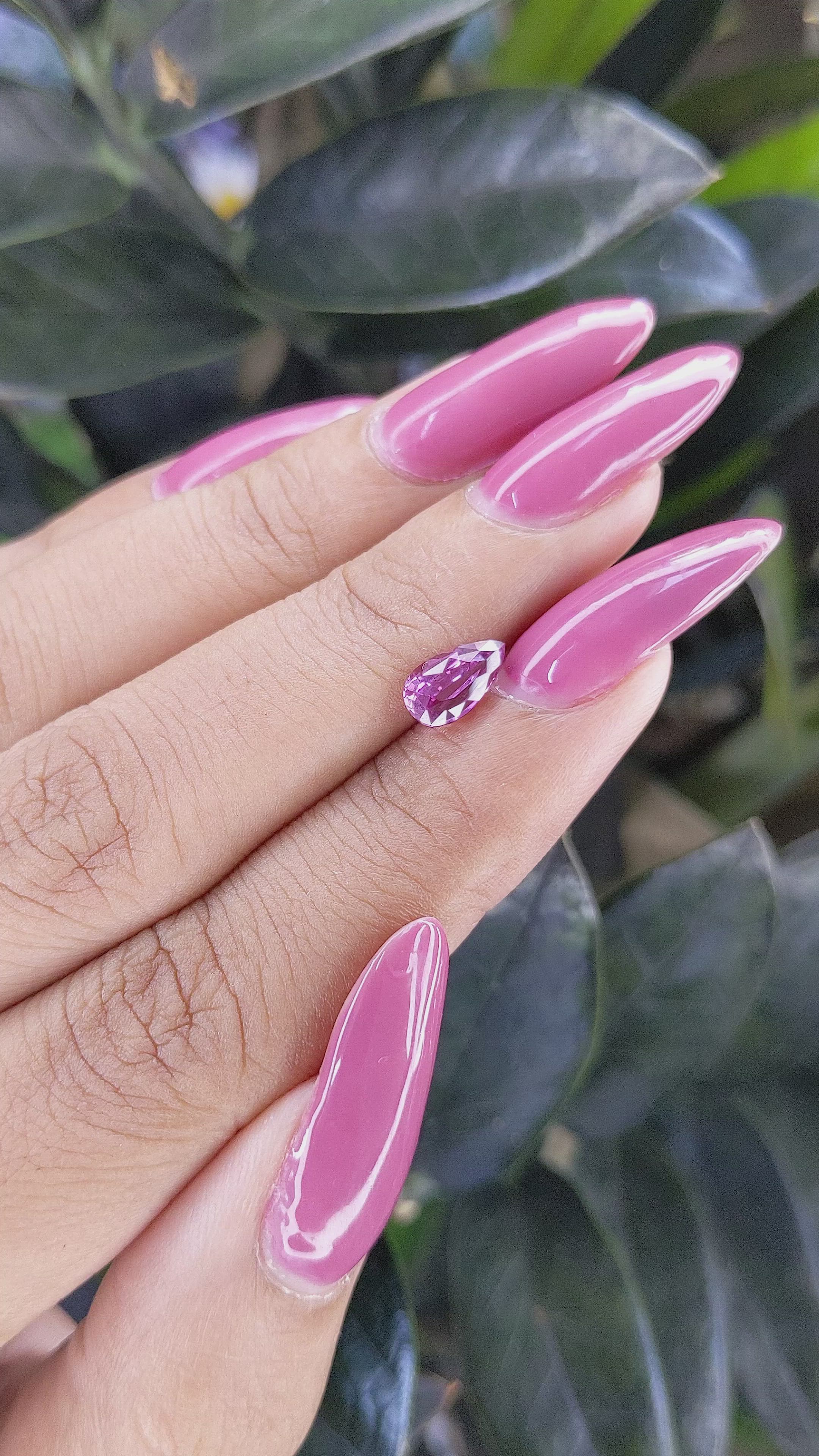 1.03 Ct. Pink Sapphire from Madagascar Size Video