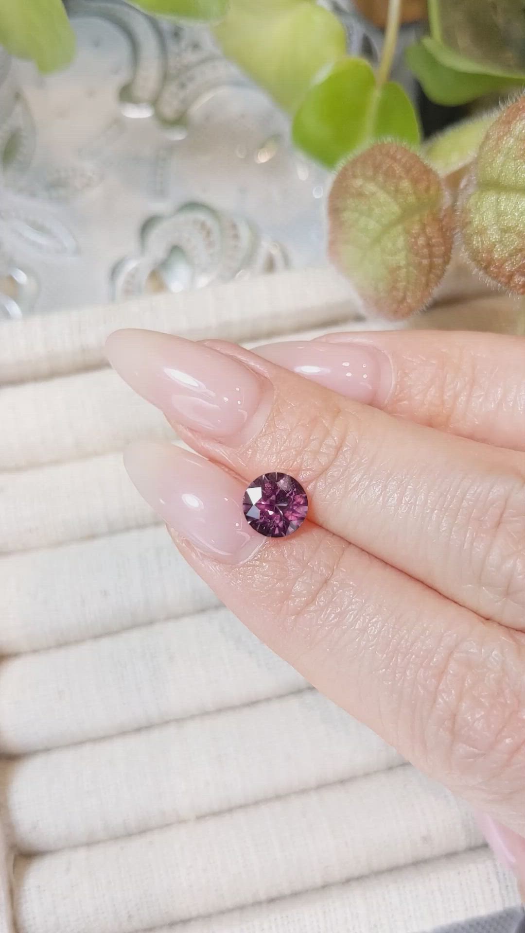 1.74 Ct. Purplish Pink Sapphire from Ceylon (Sri Lanka) Size Video