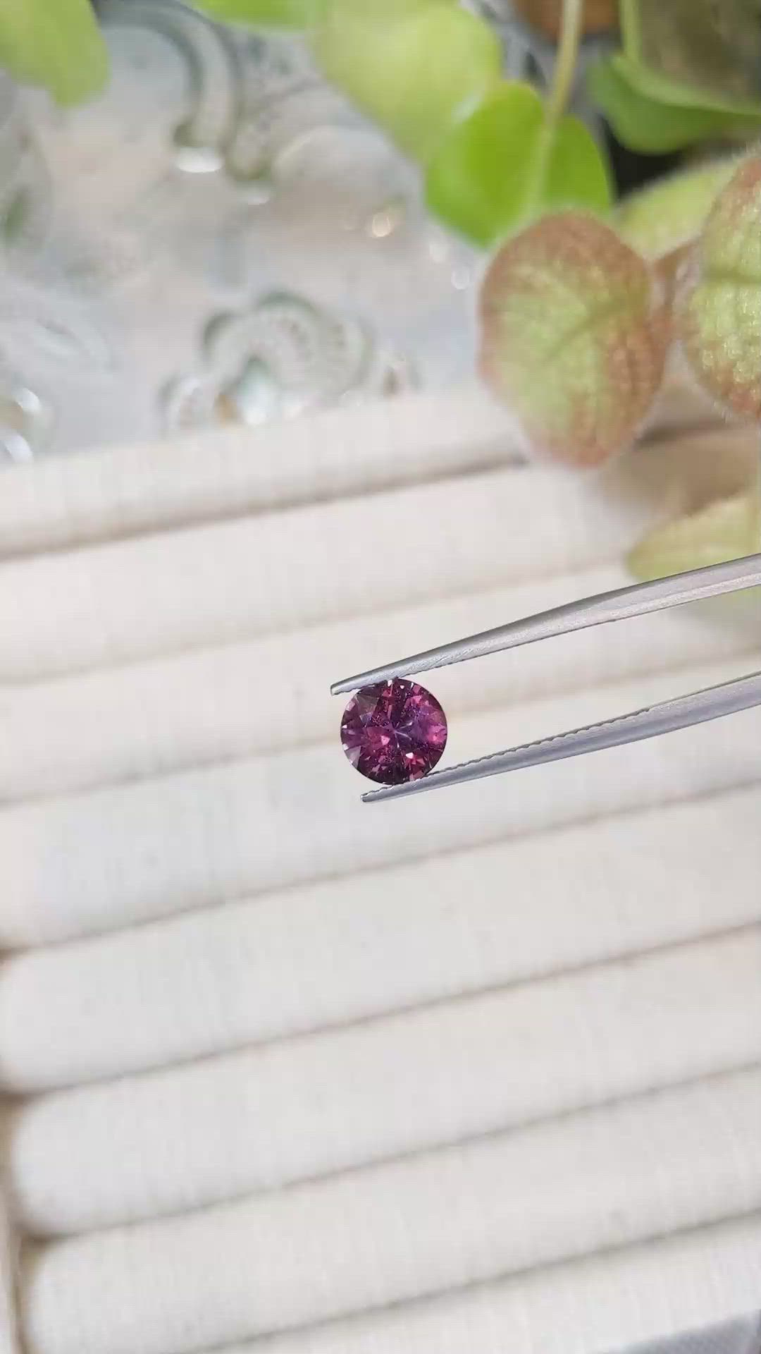 1.74 Ct. Purplish Pink Sapphire from Ceylon (Sri Lanka) Size Video