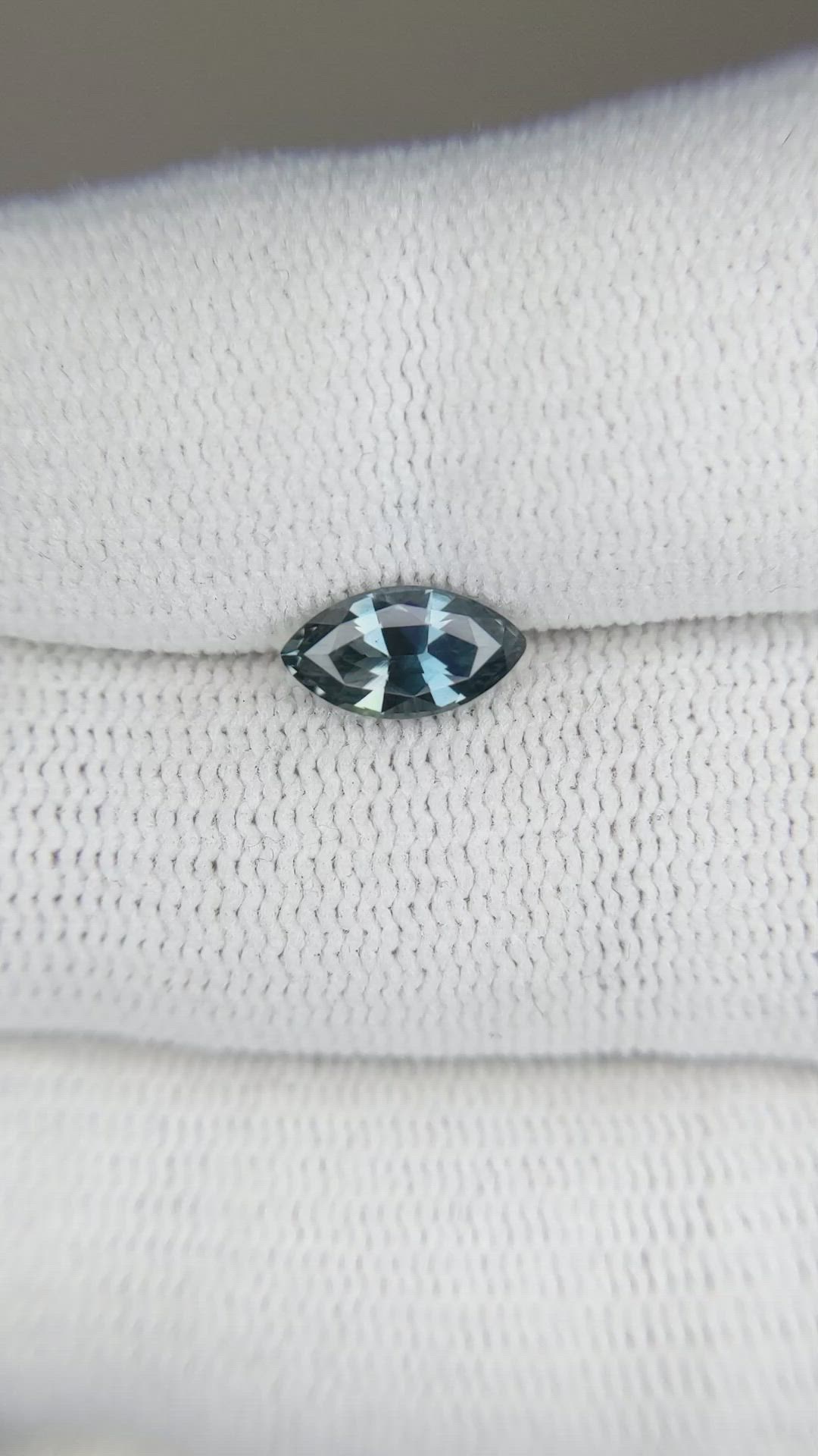 1.20 Ct. Greenish Blue Sapphire from Ceylon (Sri Lanka) Size Video