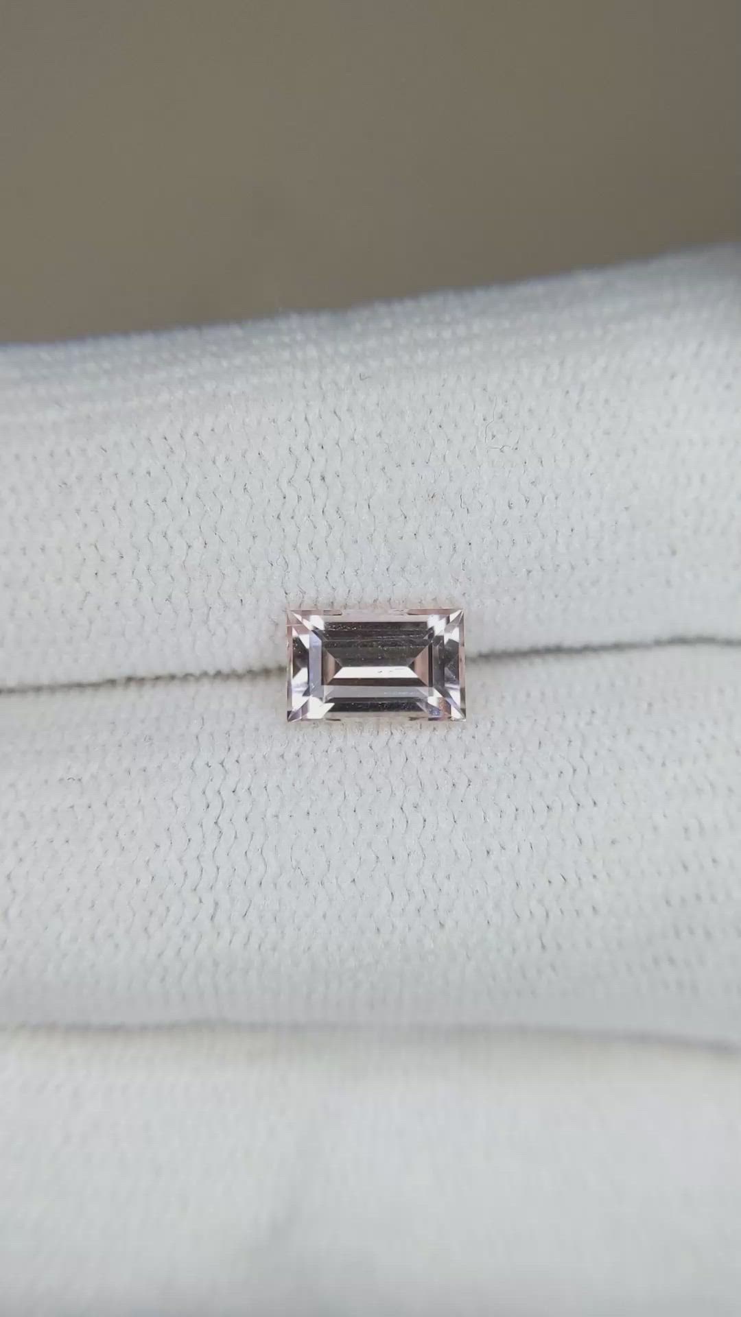 1.20 Ct. Peach Sapphire from Ceylon (Sri Lanka) Size Video