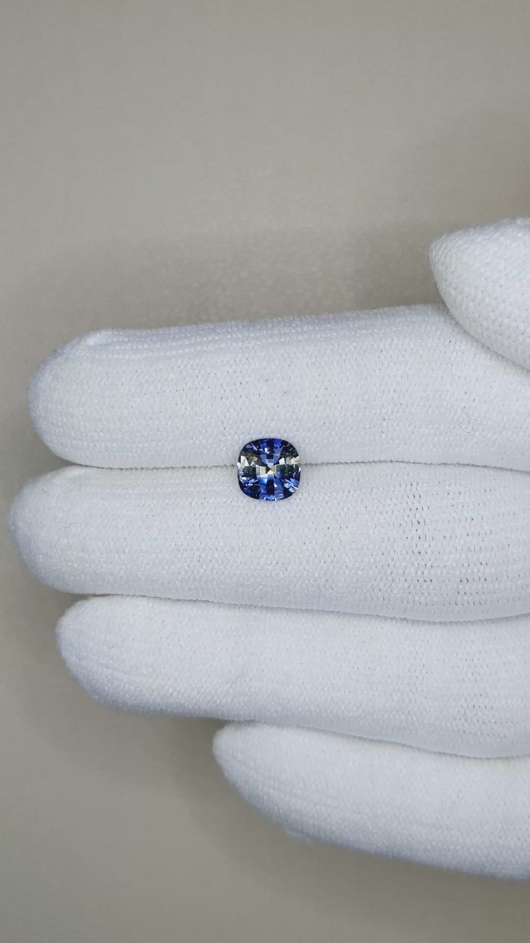 1.14 Ct. Bi Color Sapphire from Ceylon (Sri Lanka) Size Video