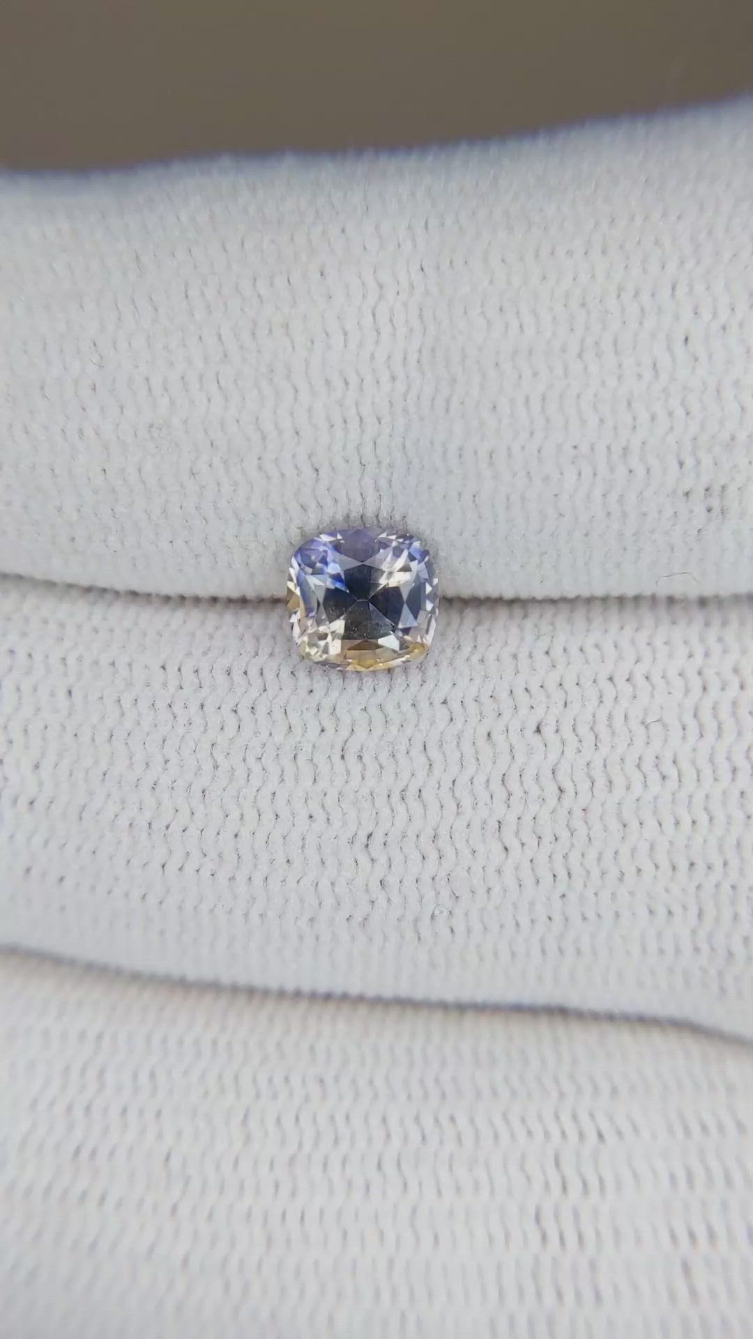 1.10 Ct. Bi Color Sapphire from Ceylon (Sri Lanka) Size Video
