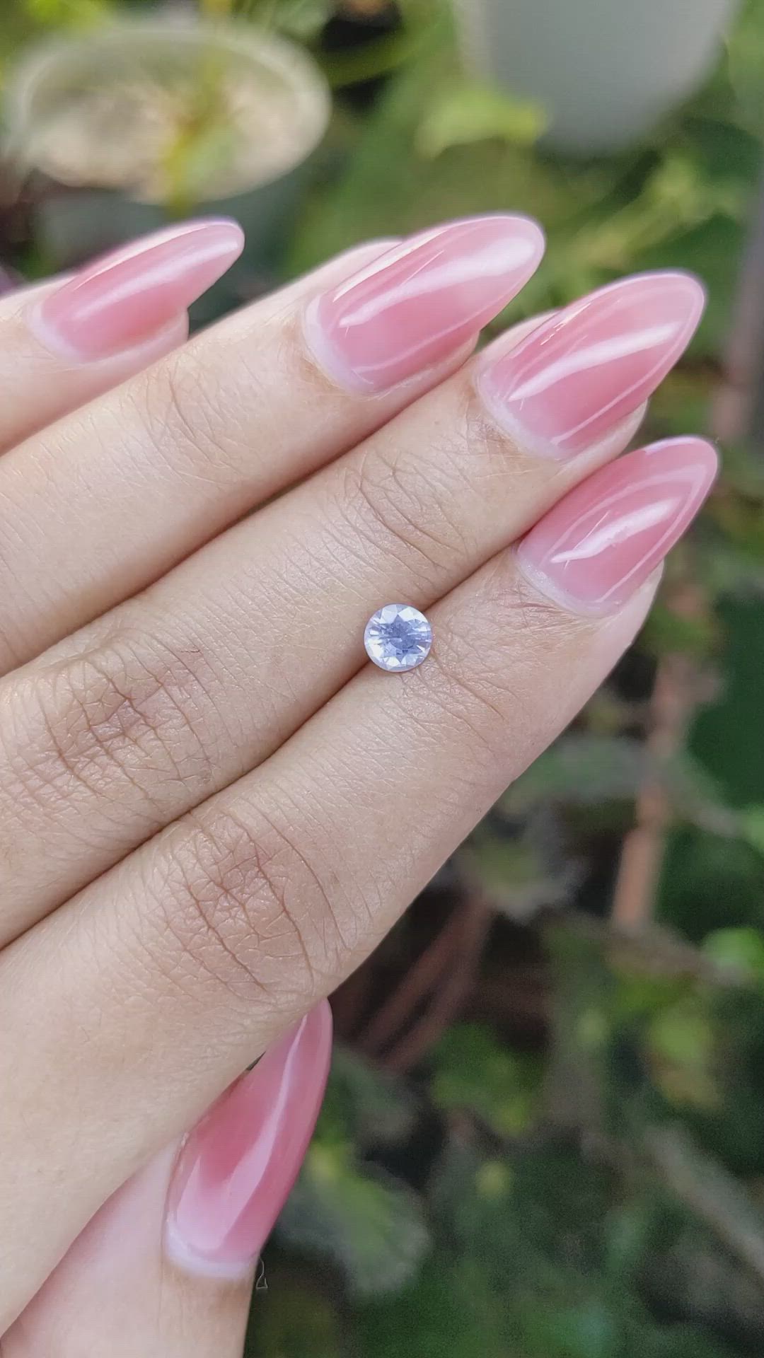 0.58 Ct. Blue Sapphire from Ceylon (Sri Lanka) Size Video