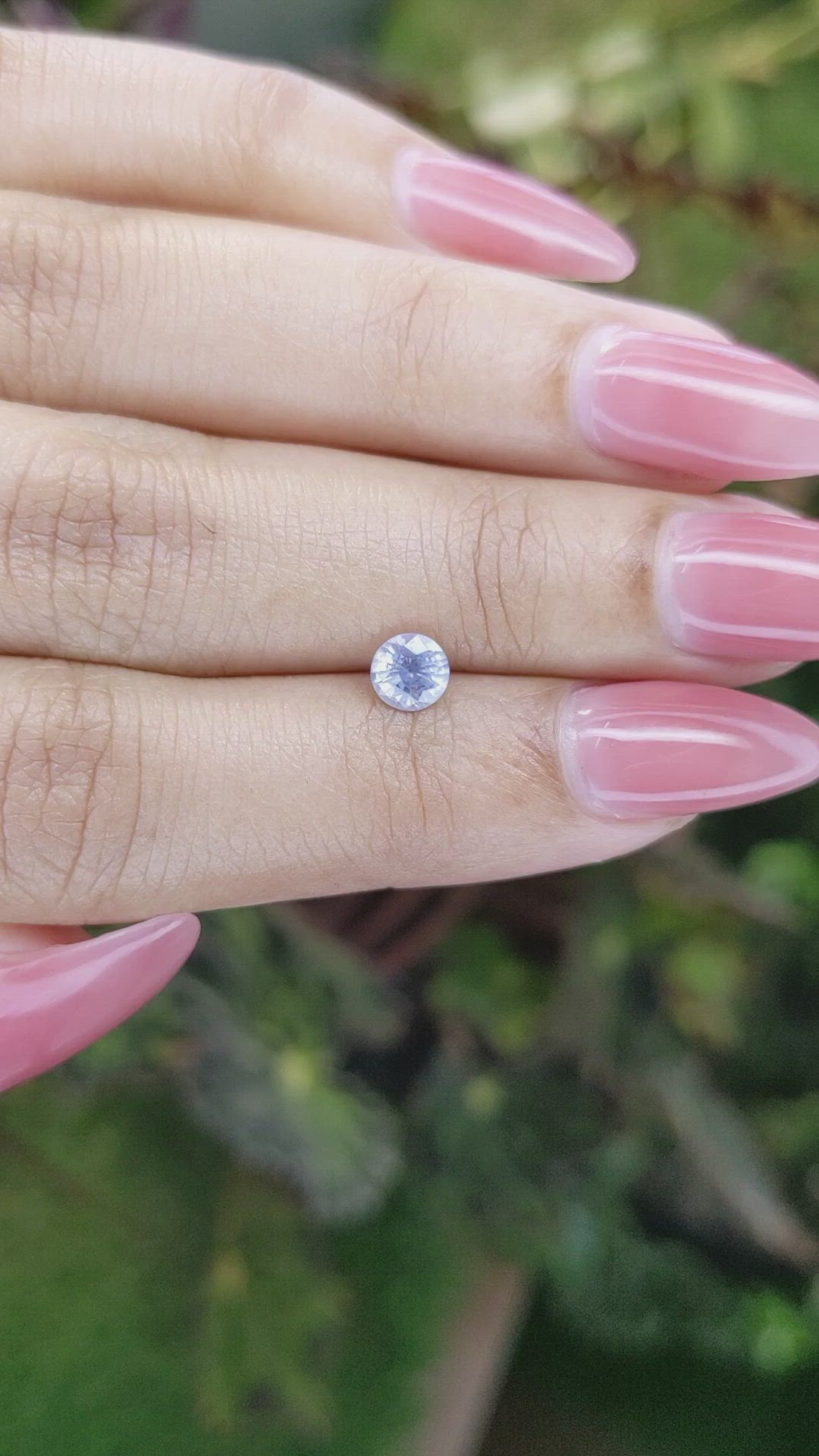 0.58 Ct. Blue Sapphire from Ceylon (Sri Lanka) Size Video