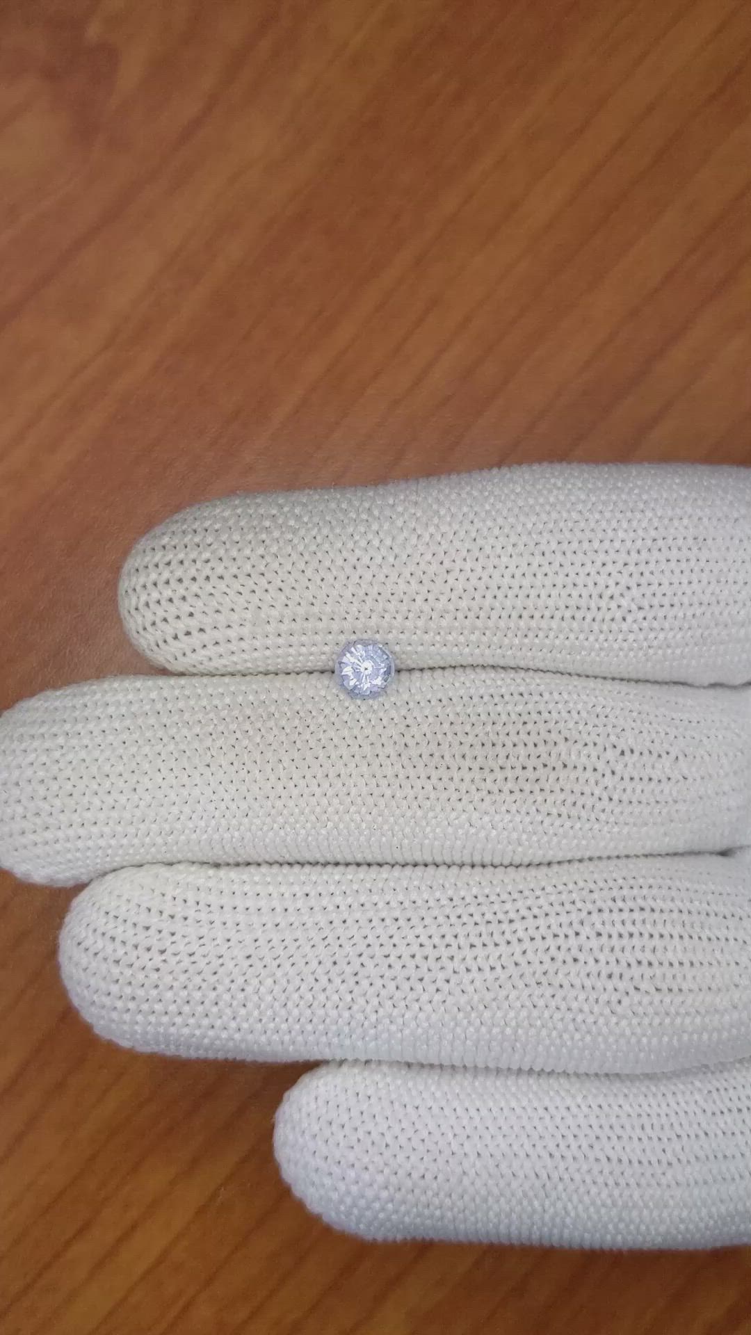 0.58 Ct. Blue Sapphire from Ceylon (Sri Lanka) Size Video