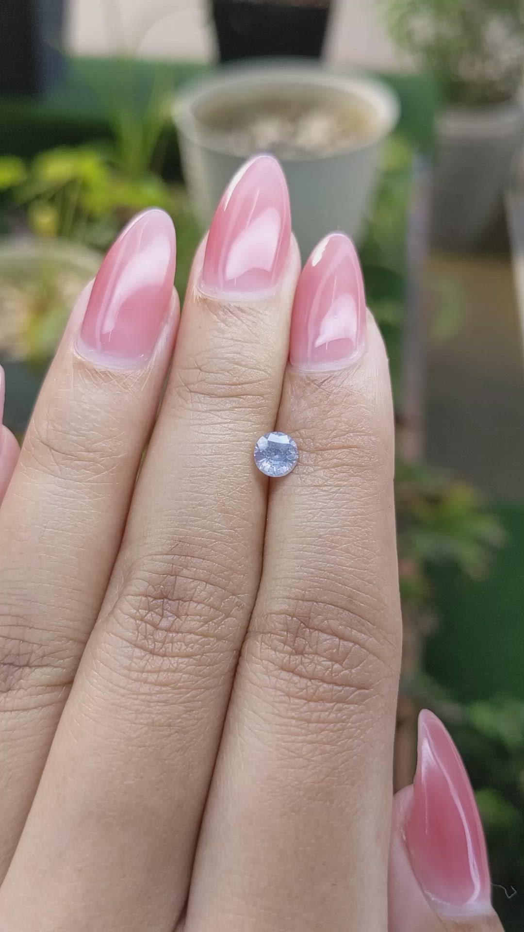 0.58 Ct. Blue Sapphire from Ceylon (Sri Lanka) Size Video