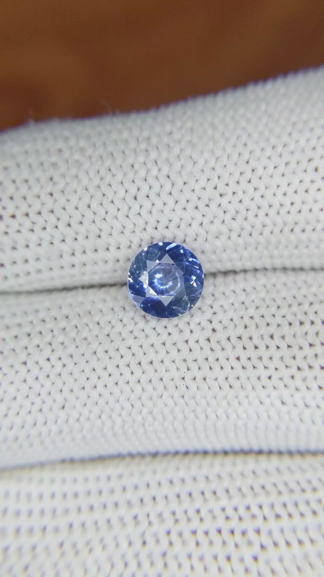 1.44 Ct. Blue Sapphire from Ceylon (Sri Lanka) Size Video