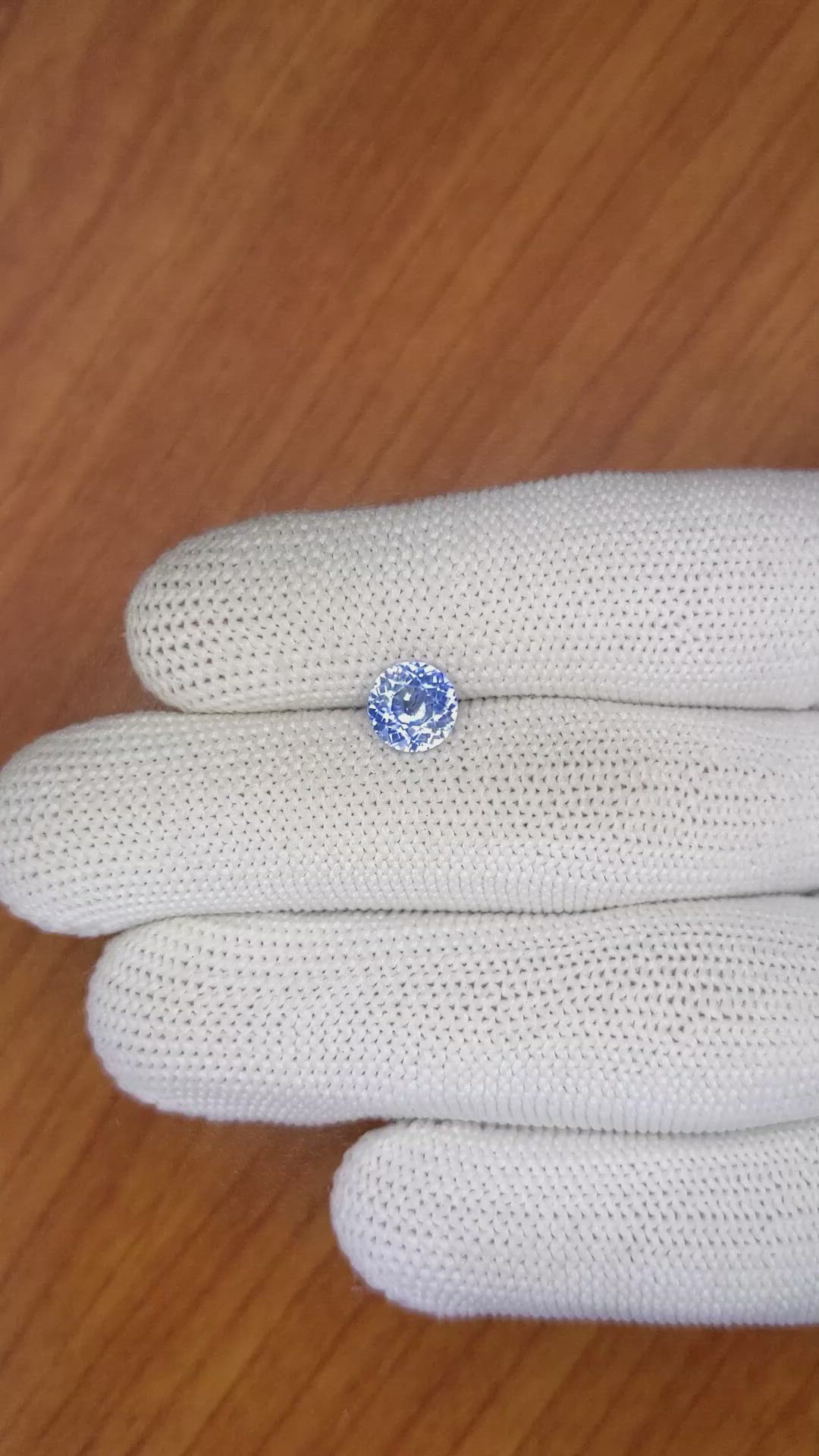 1.44 Ct. Blue Sapphire from Ceylon (Sri Lanka) Size Video