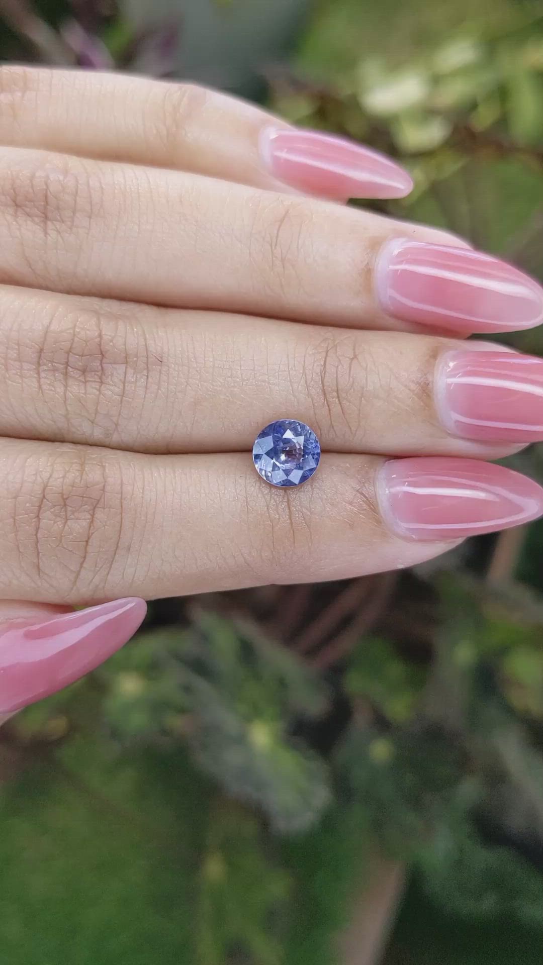 1.44 Ct. Blue Sapphire from Ceylon (Sri Lanka) Size Video