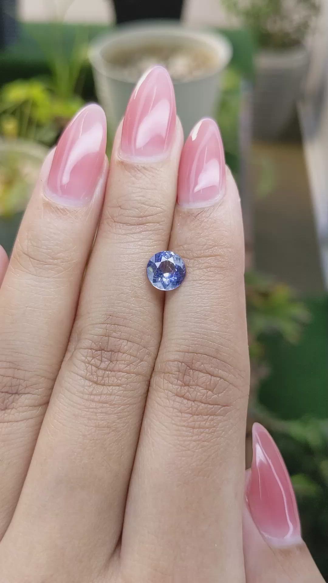 1.44 Ct. Blue Sapphire from Ceylon (Sri Lanka) Size Video