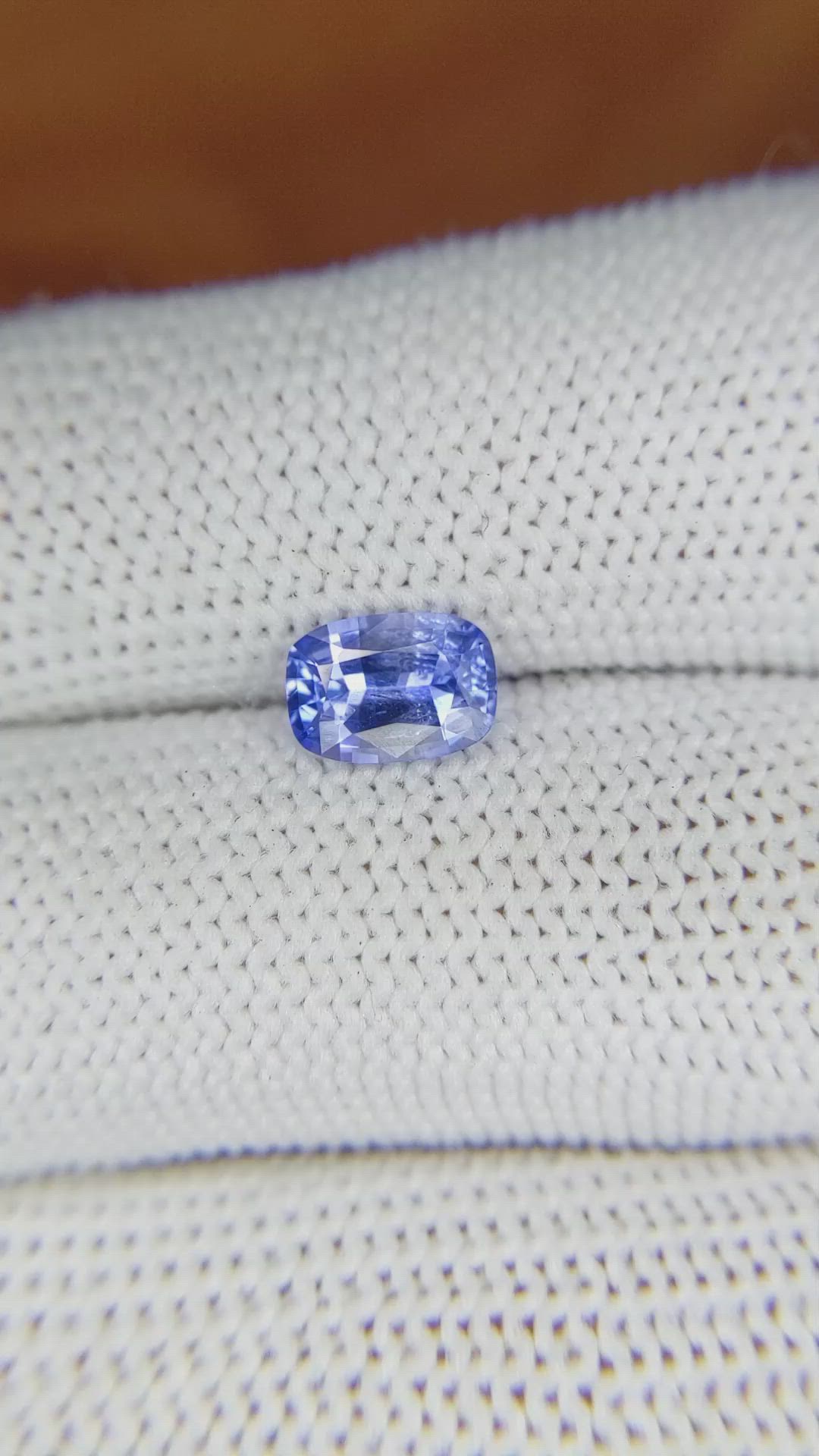 1.16 Ct. Blue Sapphire from Ceylon (Sri Lanka) Size Video
