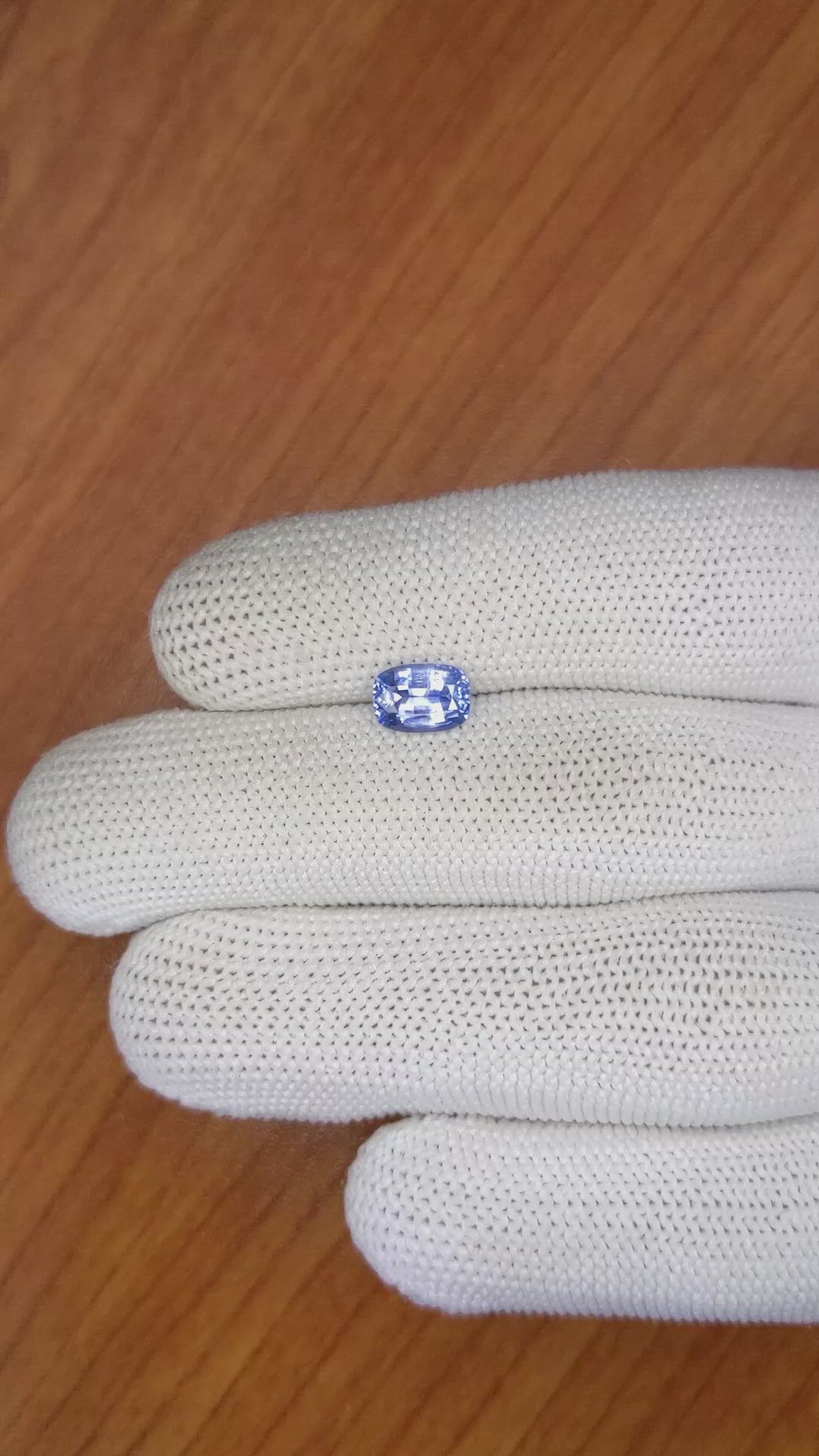 1.16 Ct. Blue Sapphire from Ceylon (Sri Lanka) Size Video