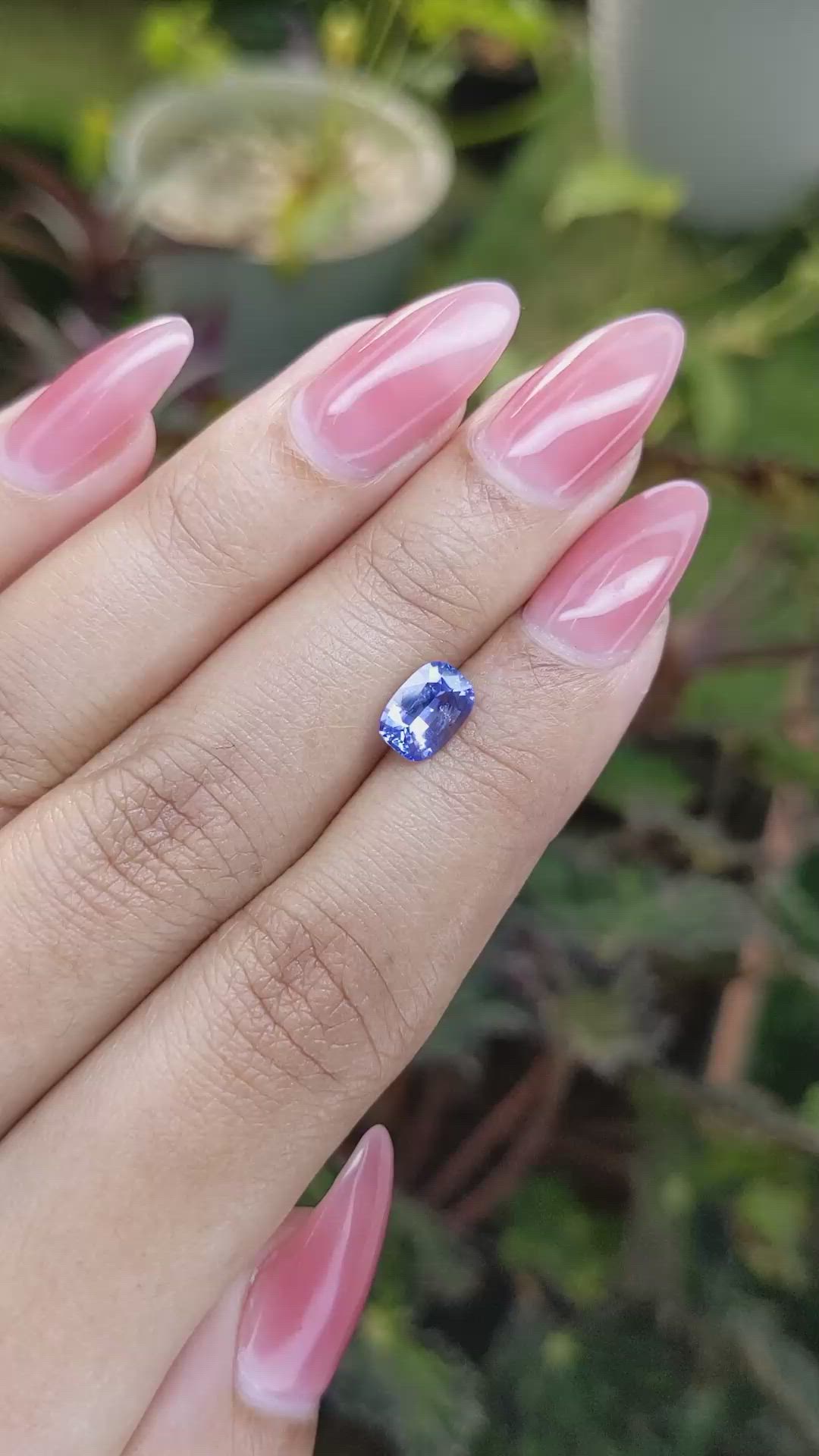 1.16 Ct. Blue Sapphire from Ceylon (Sri Lanka) Size Video