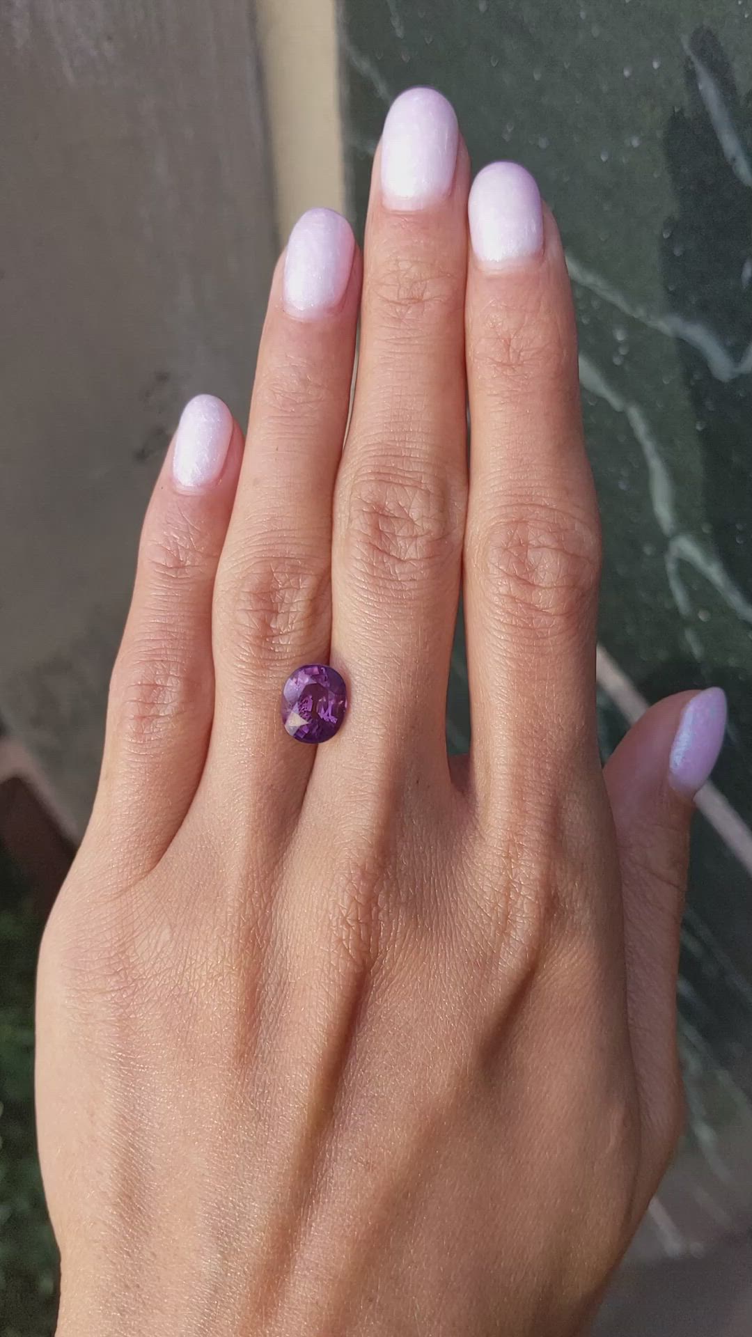 4.06 Ct. Purplish Pink Sapphire from Ceylon (Sri Lanka) Size Video